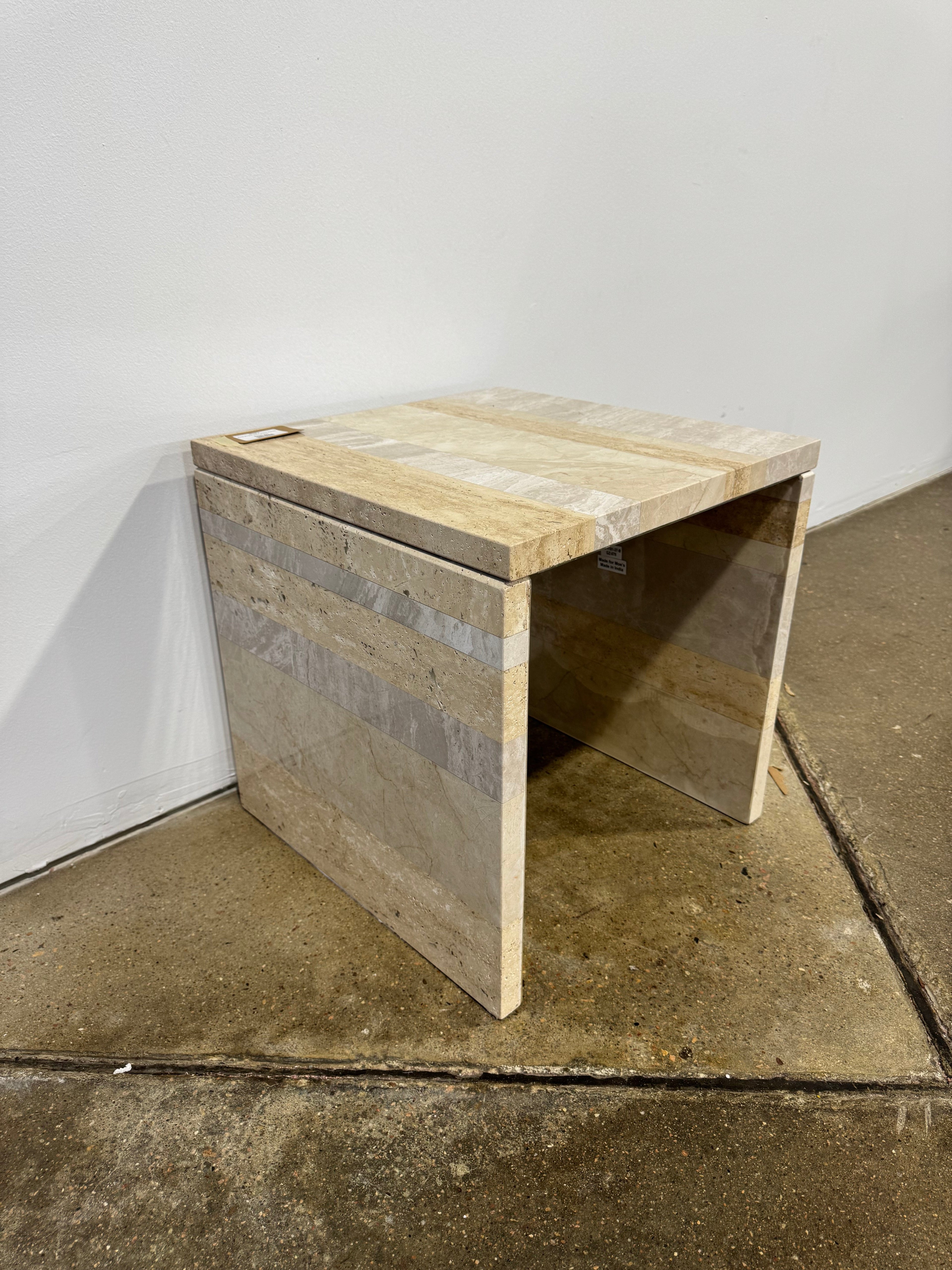 Moe's Rosa Accent Table Mixed Marble - Image 4