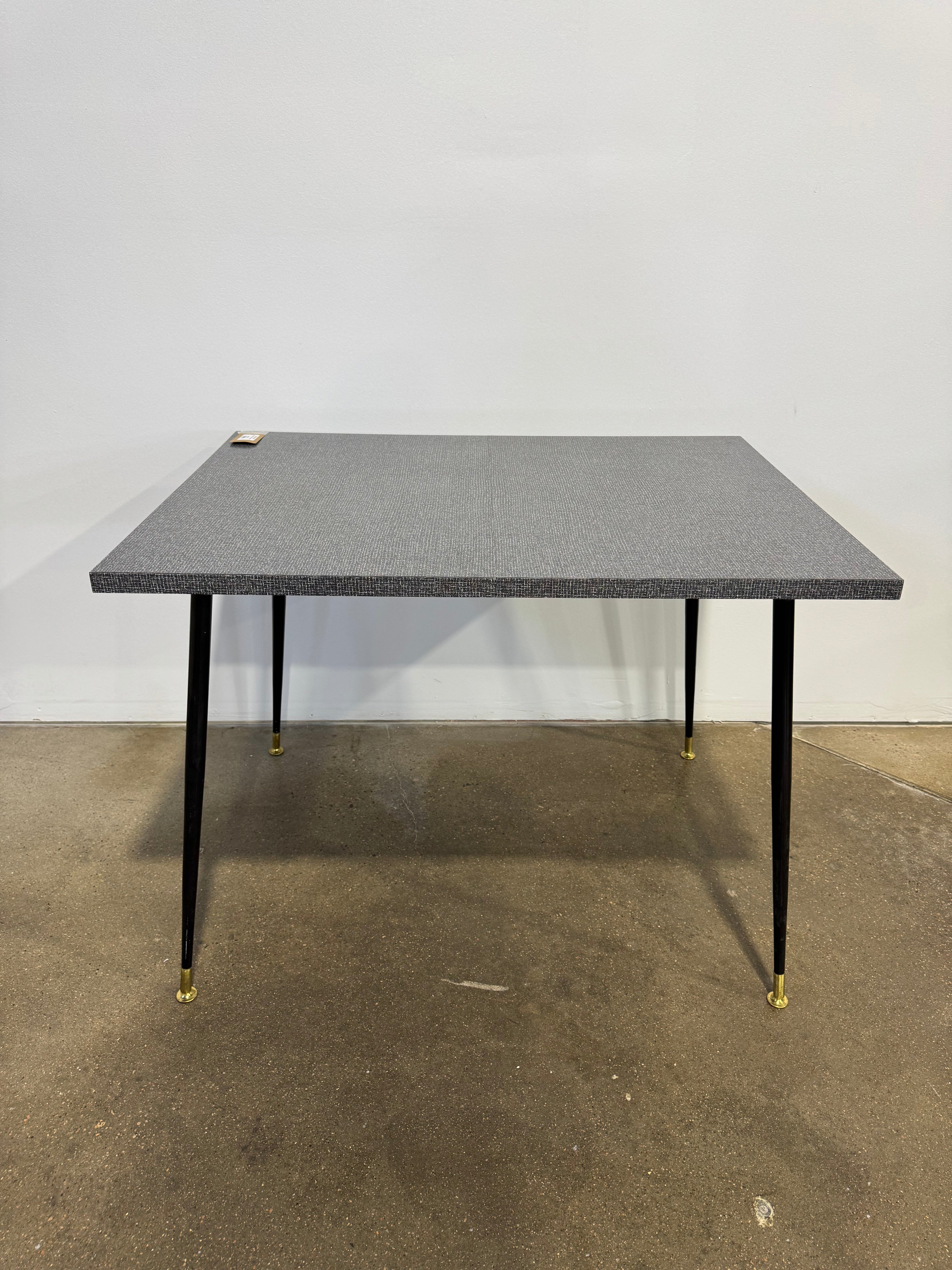 Vintage 1950s Formica Grid Dining Table - Image 1