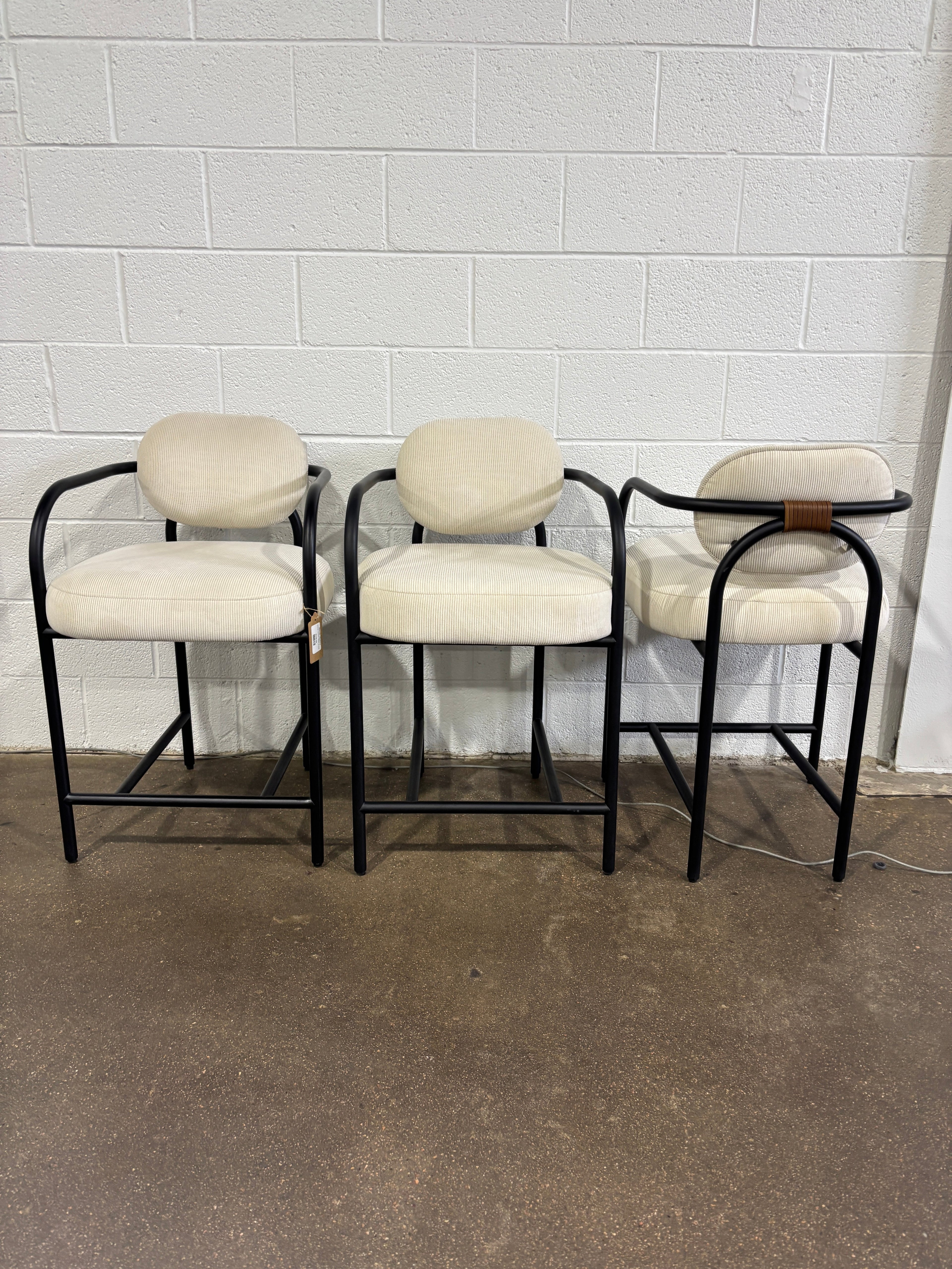 Denver Modern Arches Counter Stool - Cream - Image 8