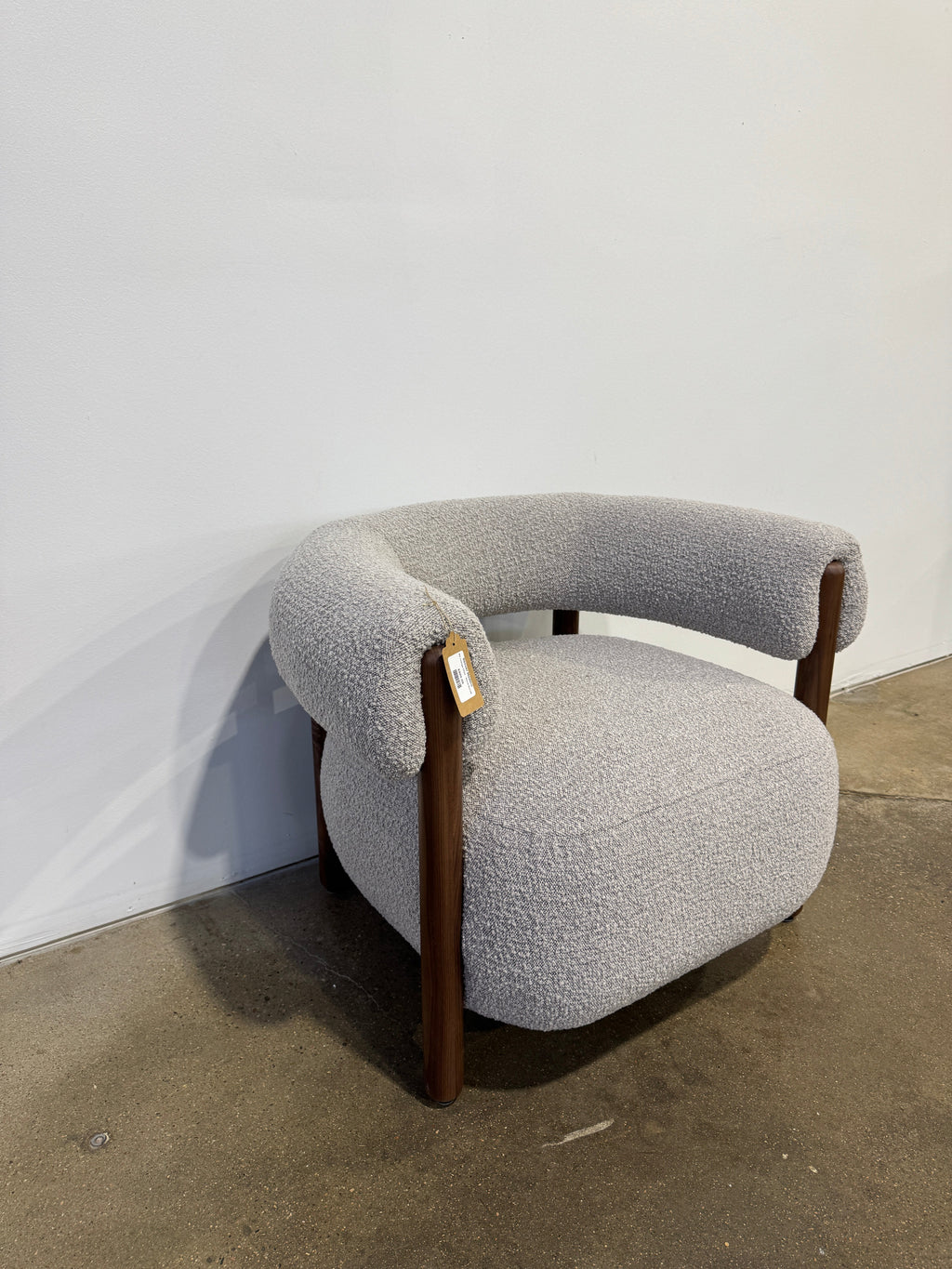 Denver Modern Rio Lounge Chair - Stone Bocule - Image 2