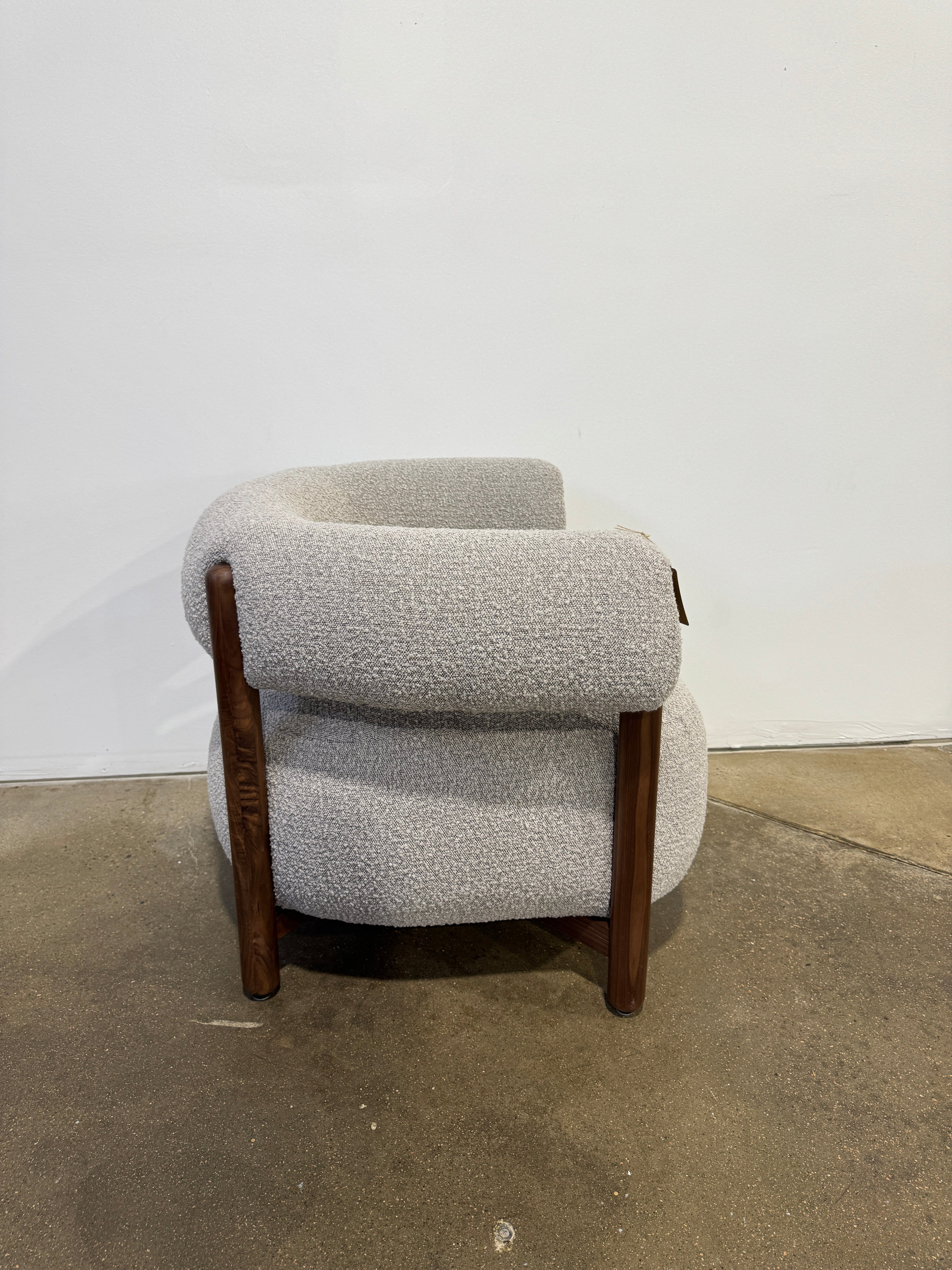 Denver Modern Rio Lounge Chair - Stone Bocule - Image 4
