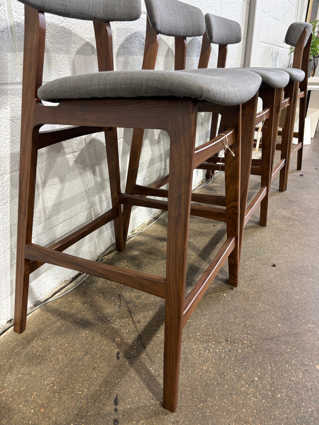 Moe's Home Collection Belfort Counter Stool, Walnut - Image 4