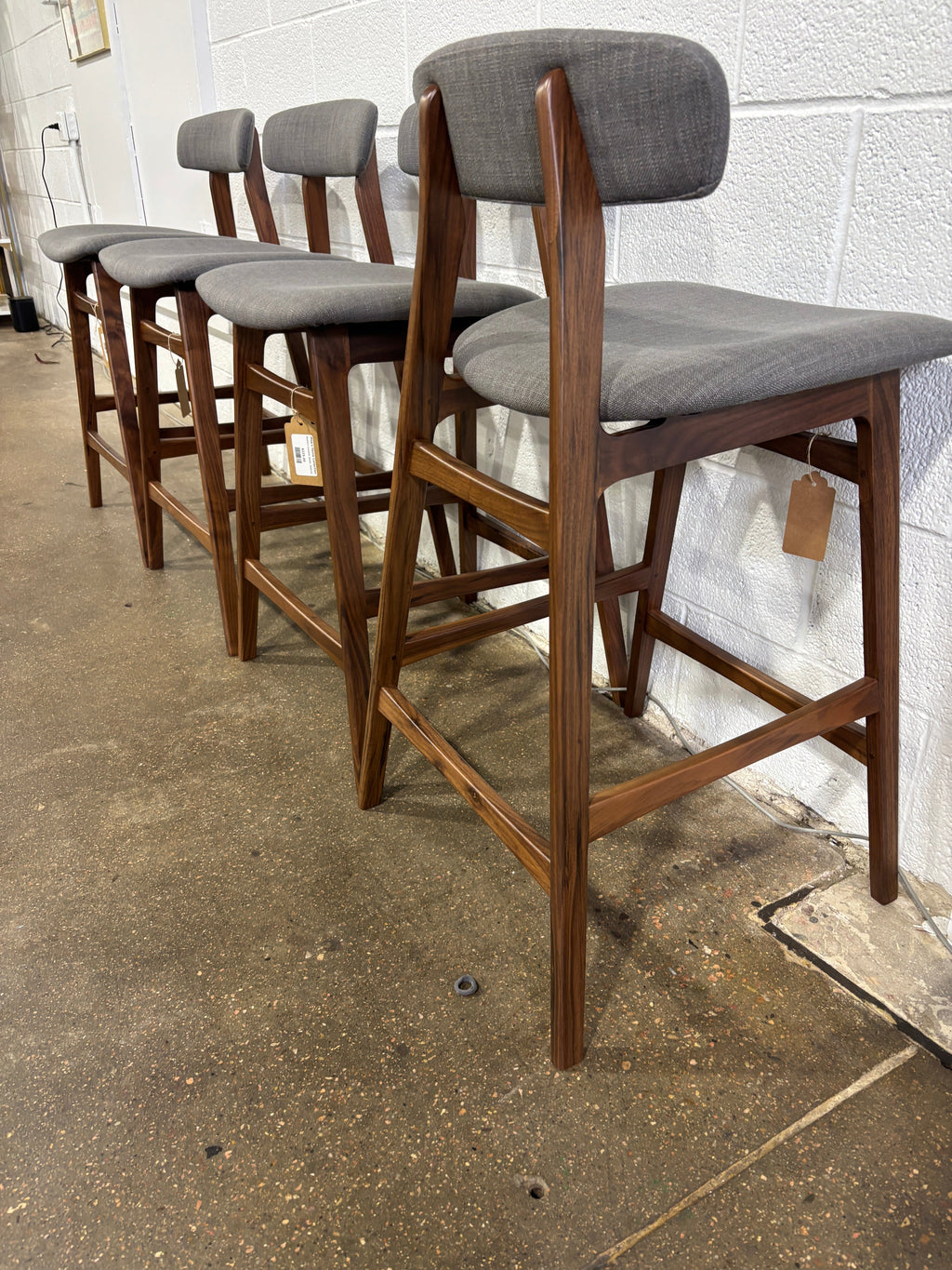 Moe's Home Collection Belfort Counter Stool, Walnut - Image 7