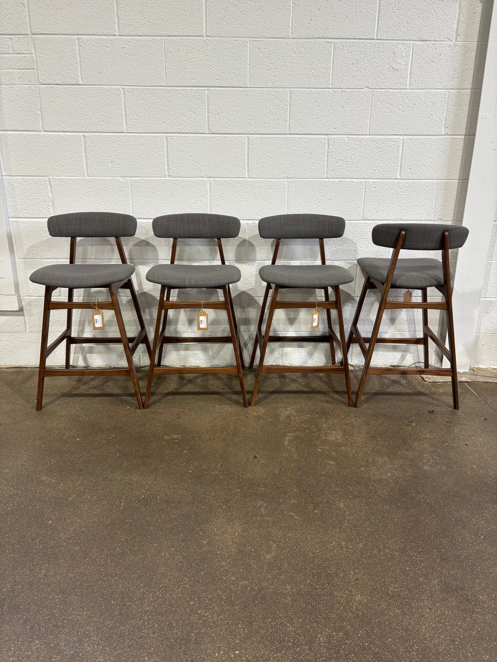 Moe's Home Collection Belfort Counter Stool, Walnut - Image 1