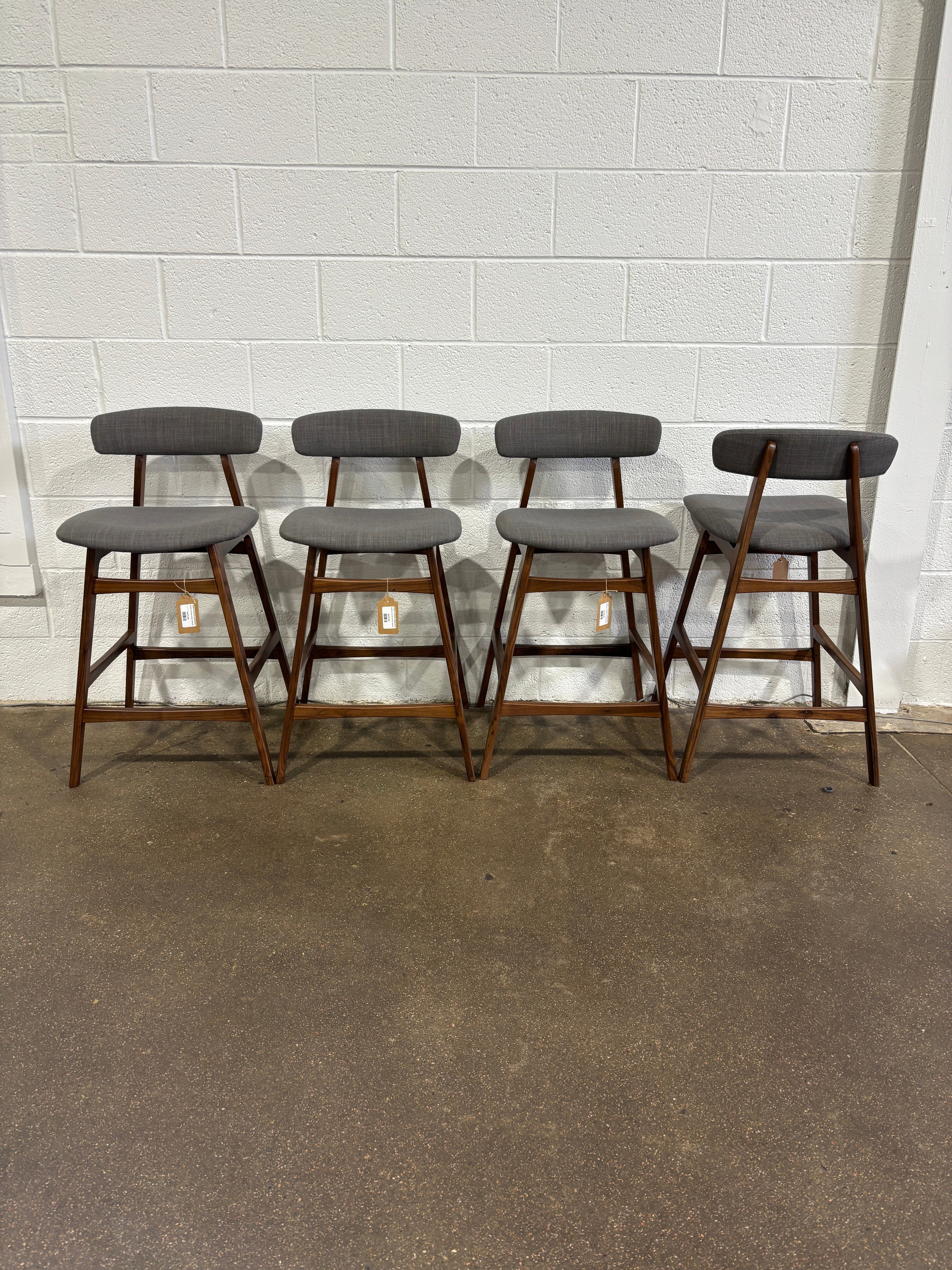 Moe's Home Collection Belfort Counter Stool, Walnut - Image 1