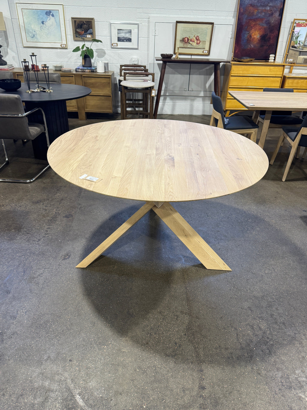 Ethnicraft Comet Dining Table 54" (AS-IS) - Image 2