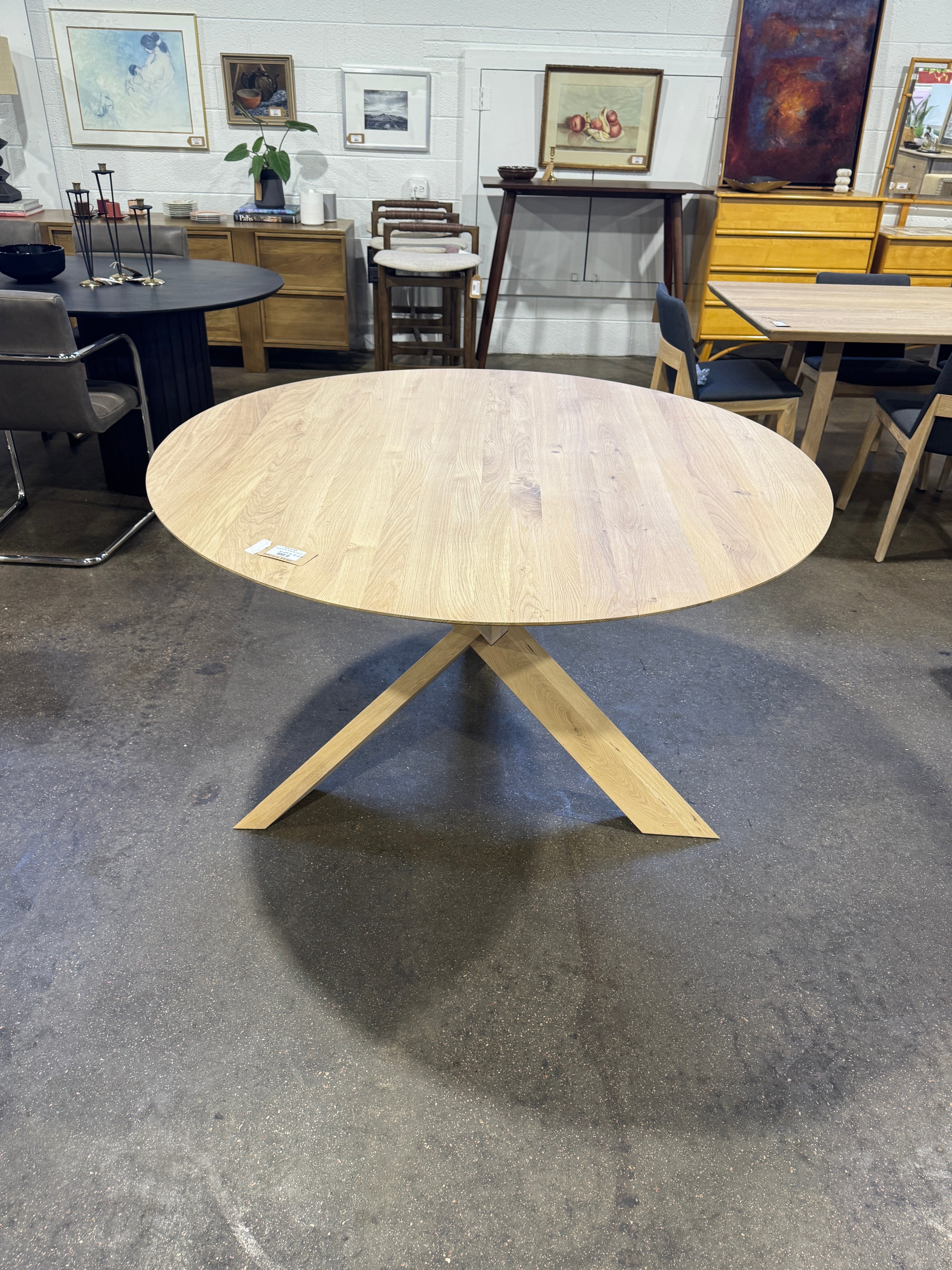 Ethnicraft Comet Dining Table 54" (AS-IS) - Image 2