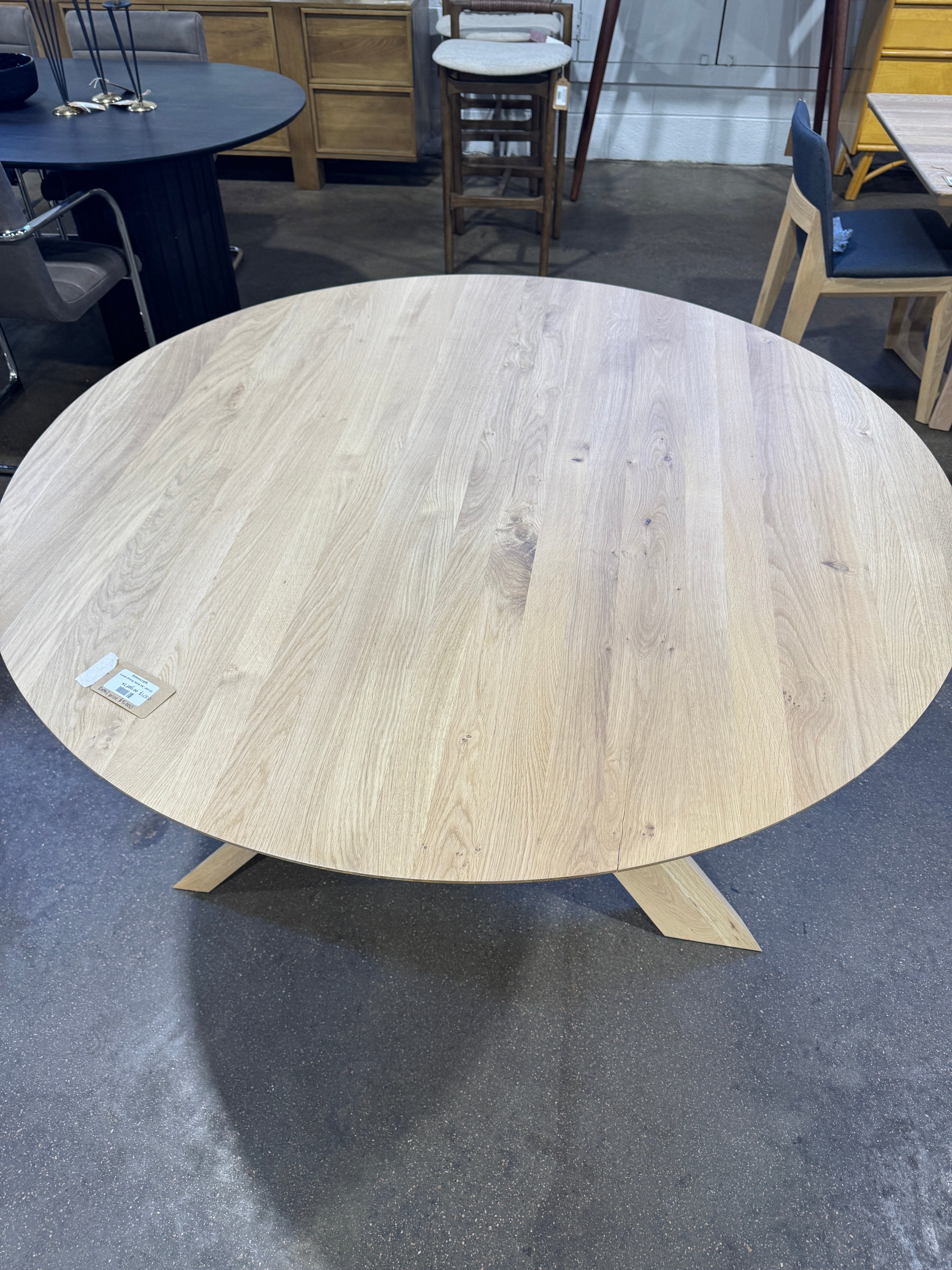Ethnicraft Comet Dining Table 54" (AS-IS) - Image 4