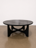 Round Black Coffee Table - Image 1