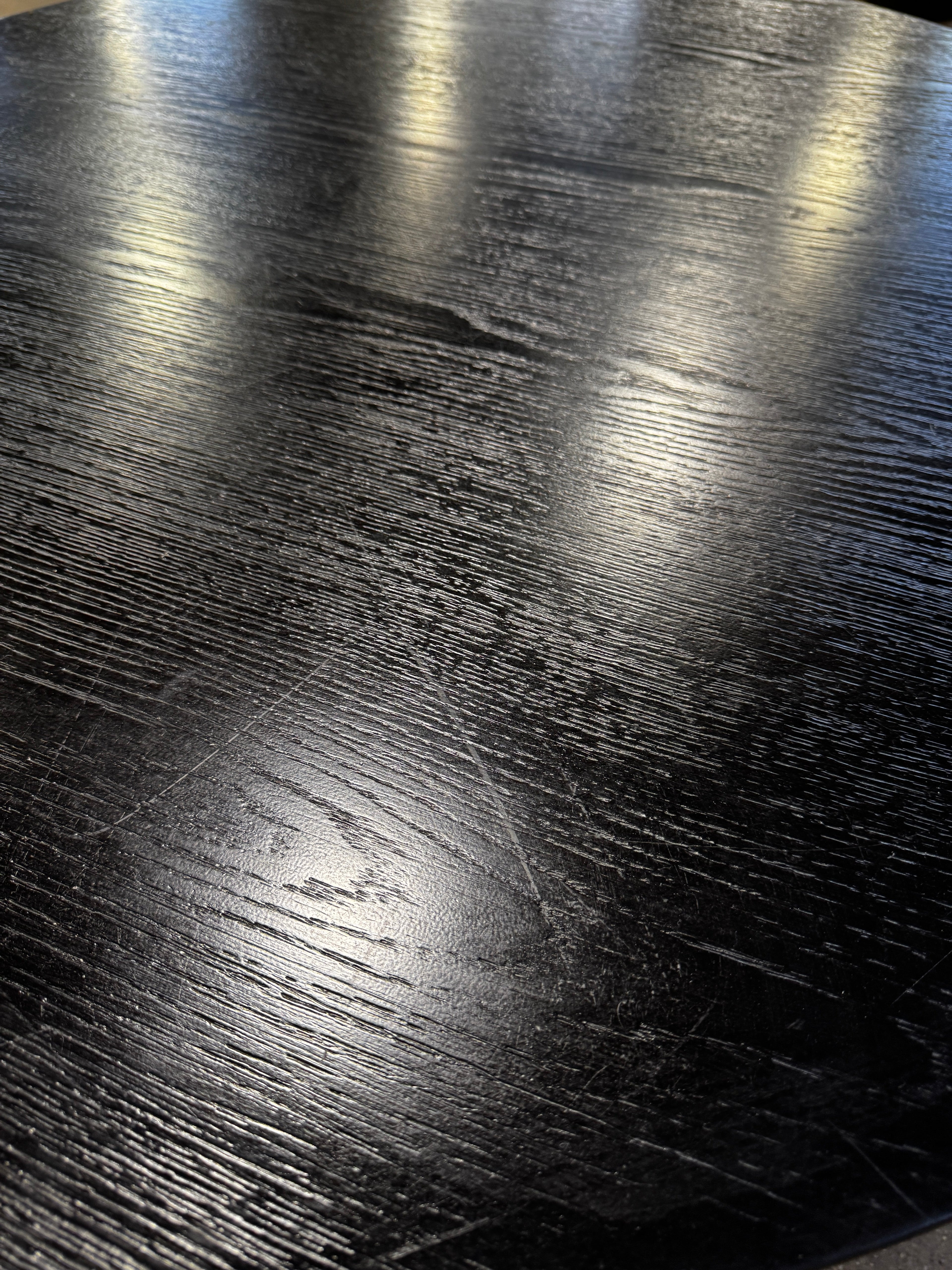 Round Black Coffee Table - Image 4