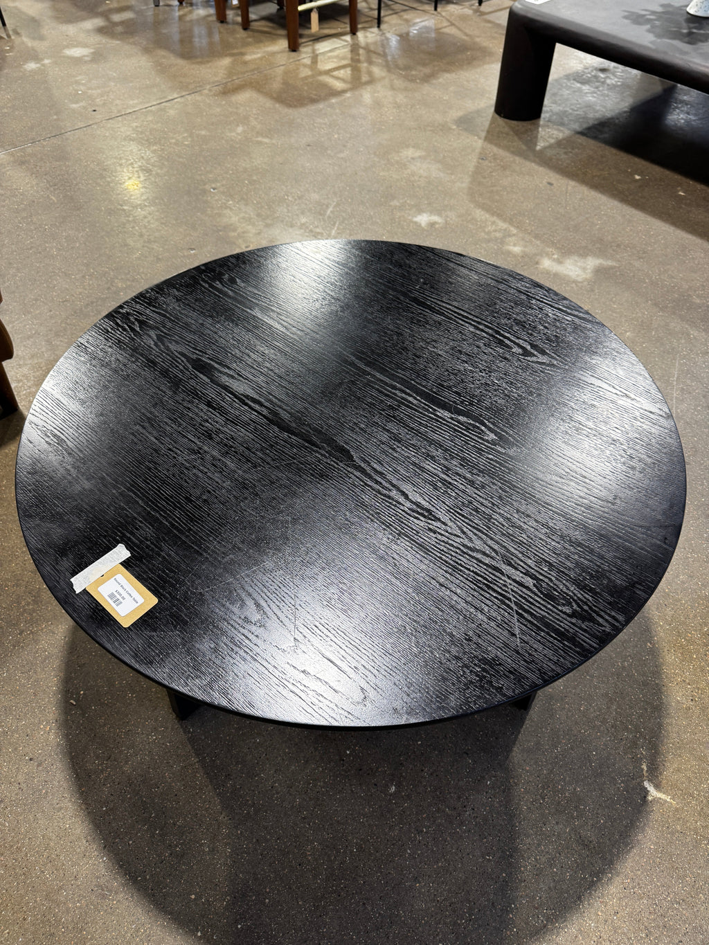Round Black Coffee Table - Image 5
