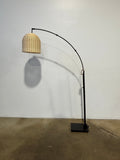 West Elm Louisa Rattan Arc Floor Lamp - Image 1
