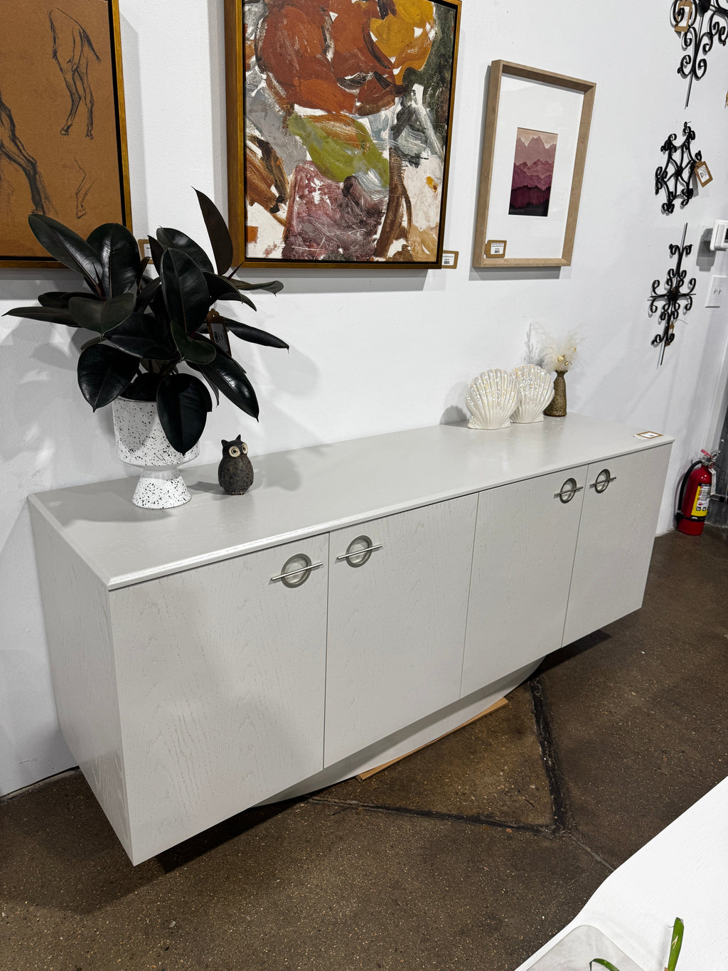Hews Home Toni 4-Door Buffet with Veneer Top - Image 8