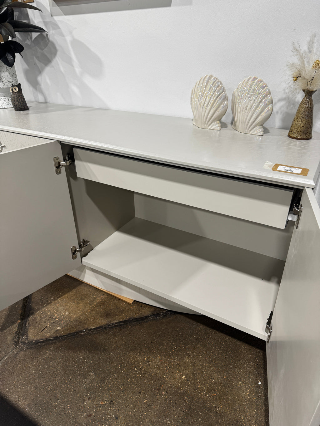 Hews Home Toni 4-Door Buffet with Veneer Top - Image 6