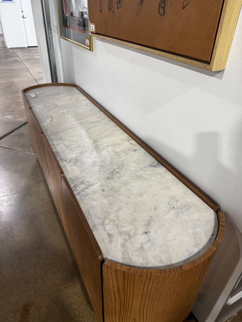 Hews Home Atlas 4-Door Buffet with Marble Top - Image 3