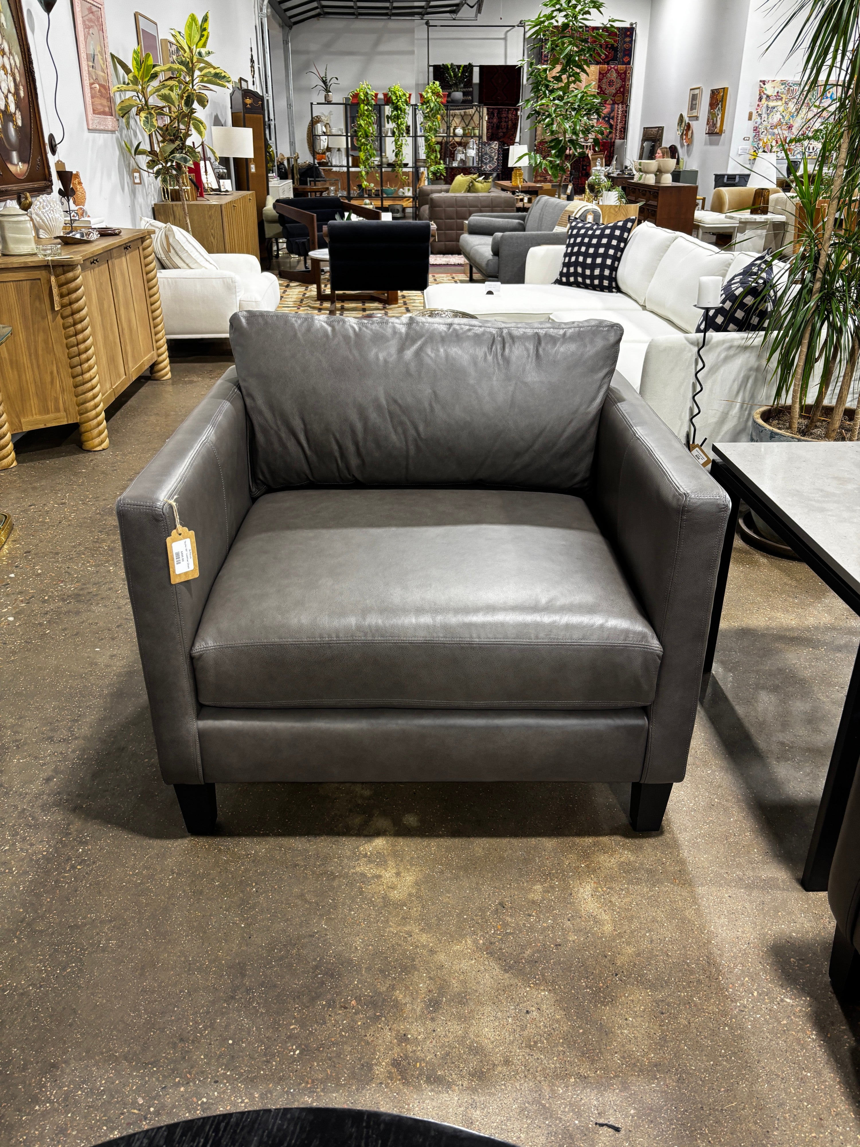 Arhaus Taylor 40” Leather Chair - Image 2