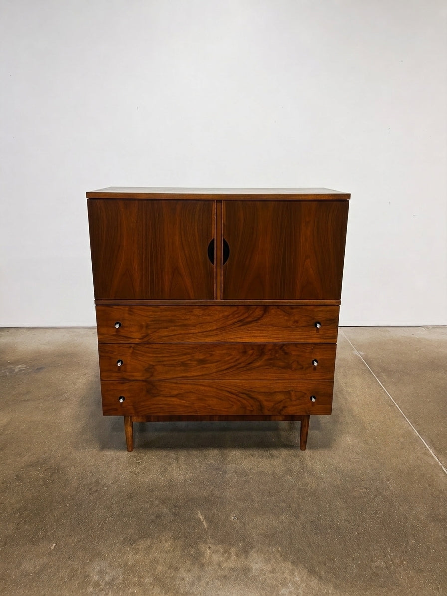 Vintage MCM Dresser Original Laminate Top - Rest is Refinished - Image 1