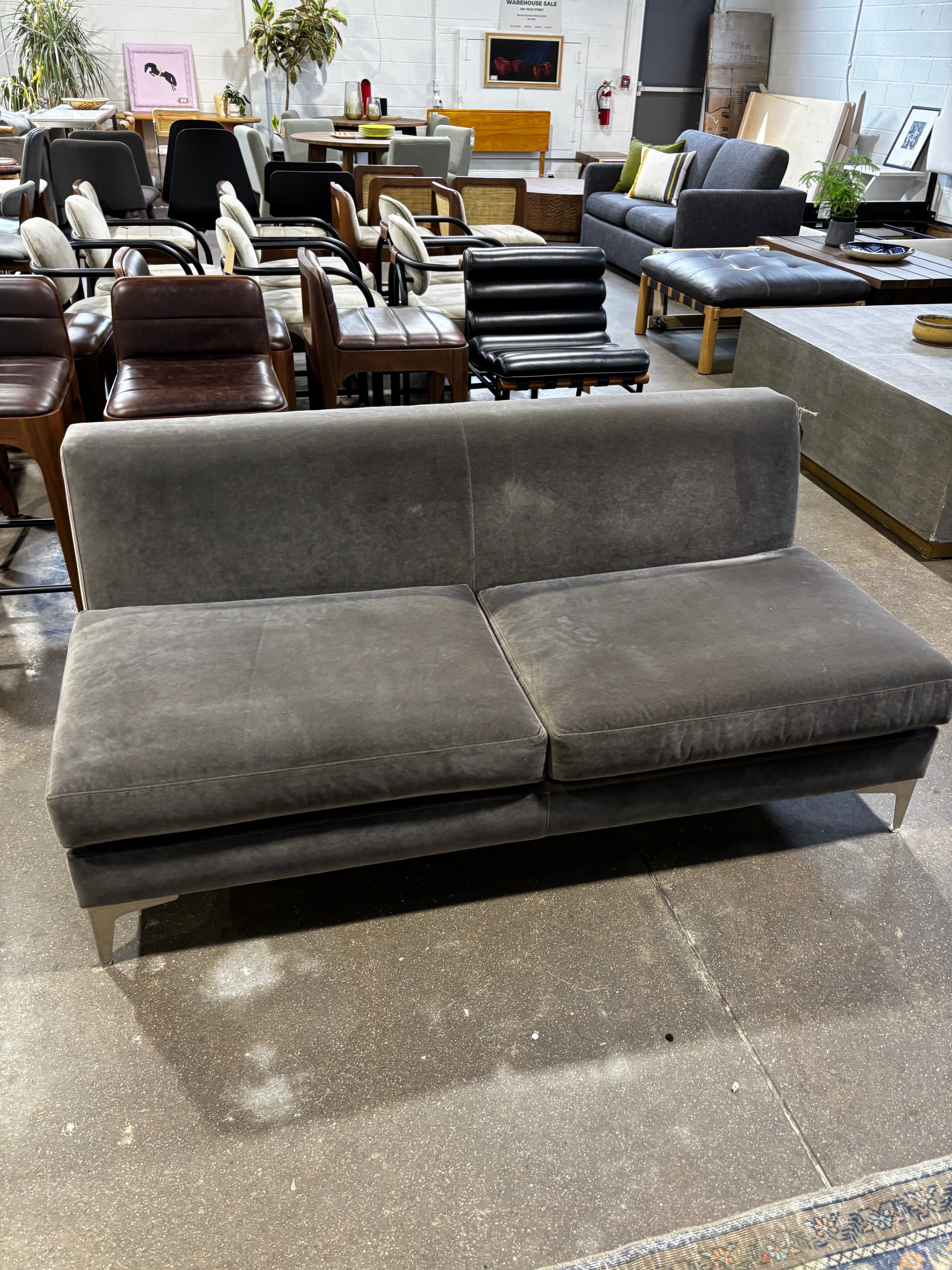 Room & Board Sterling Armless Loveseat - Image 6