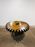 Vintage Ethan Allen 1970s Gear Coffee Table - Image 1