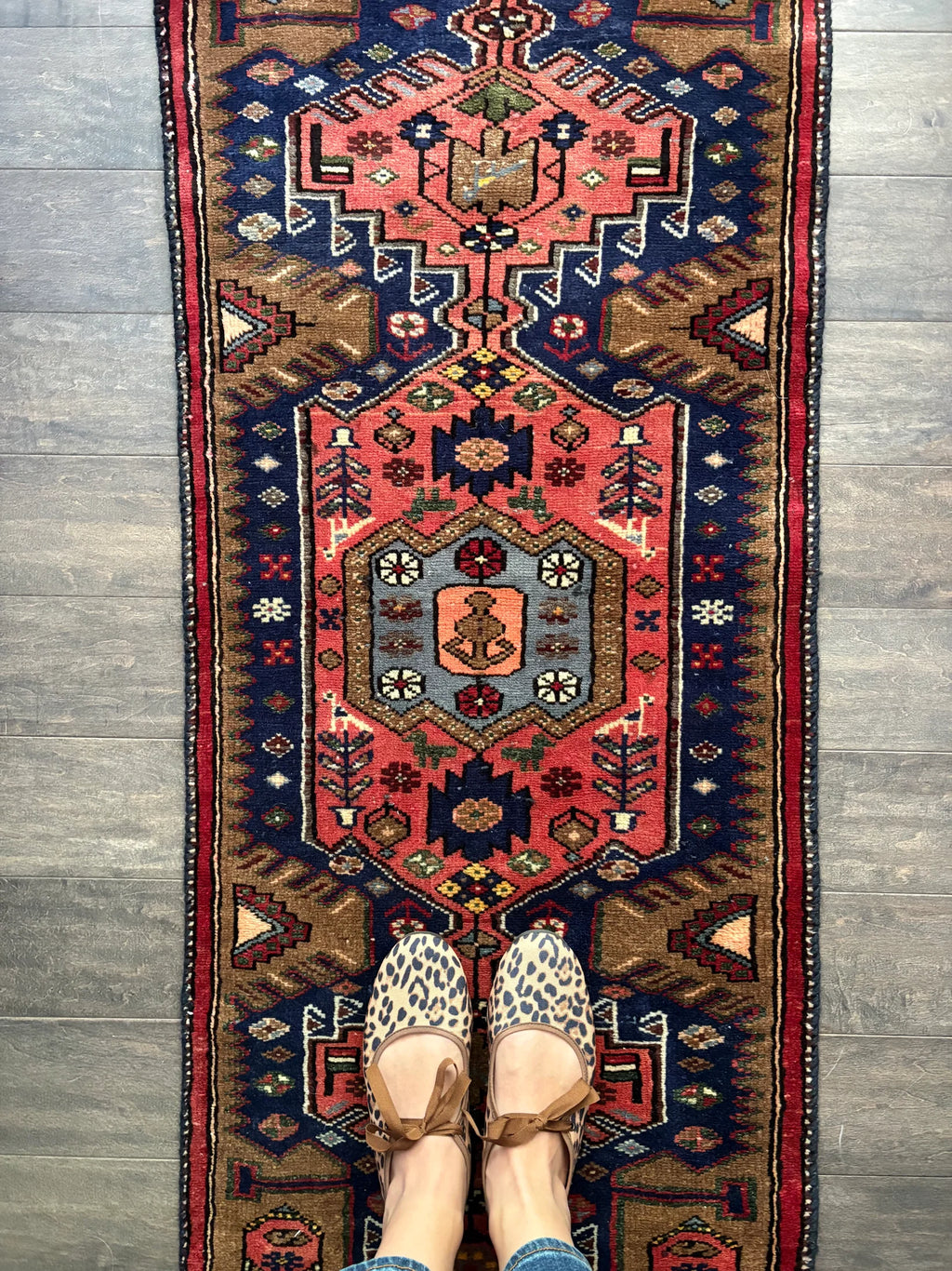 Golden Gal Rugs: Vintage Rug #224 - 4’3.5” x 1’11” - Image 1