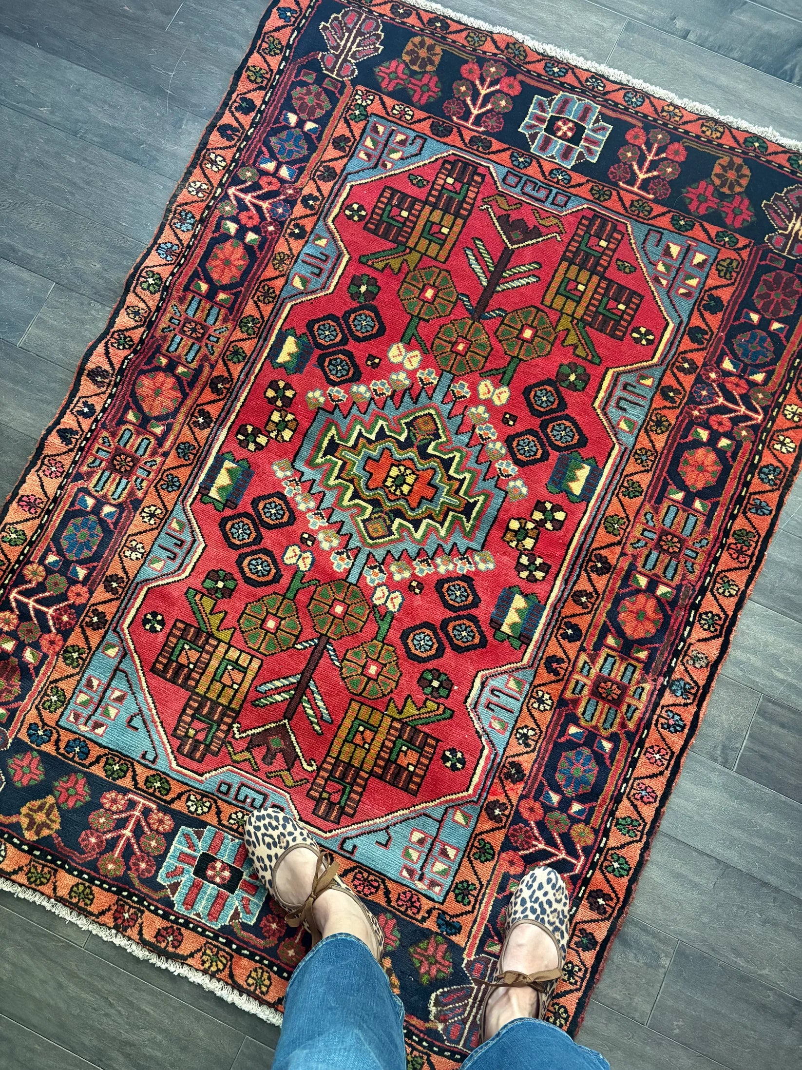 Golden Gal Rugs: Vintage Rug #222 - 5’3” x 3’9” - Image 1