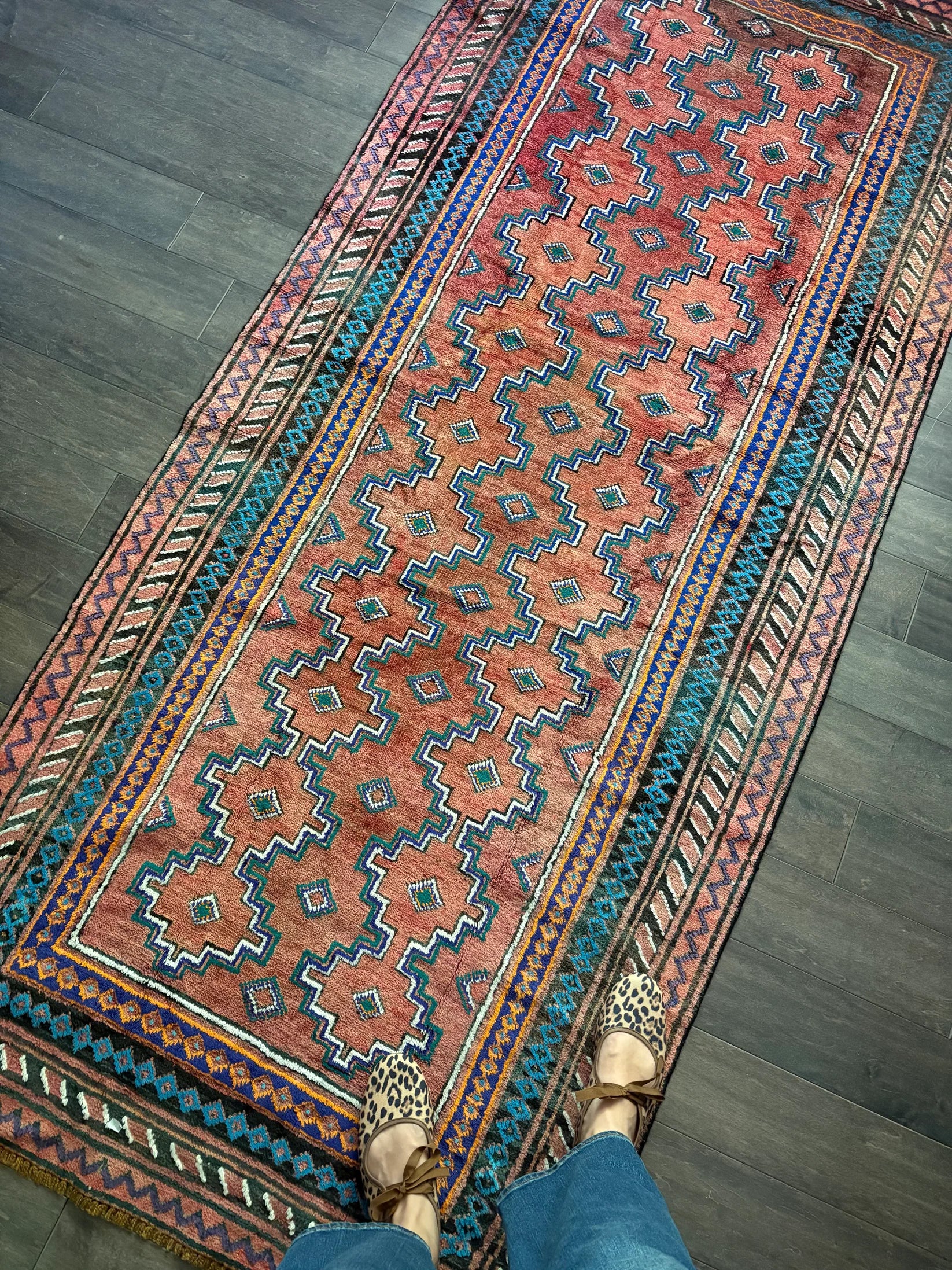 Golden Gal Rugs: Vintage Rug #221 - 7’8” x 3’5” - Image 1