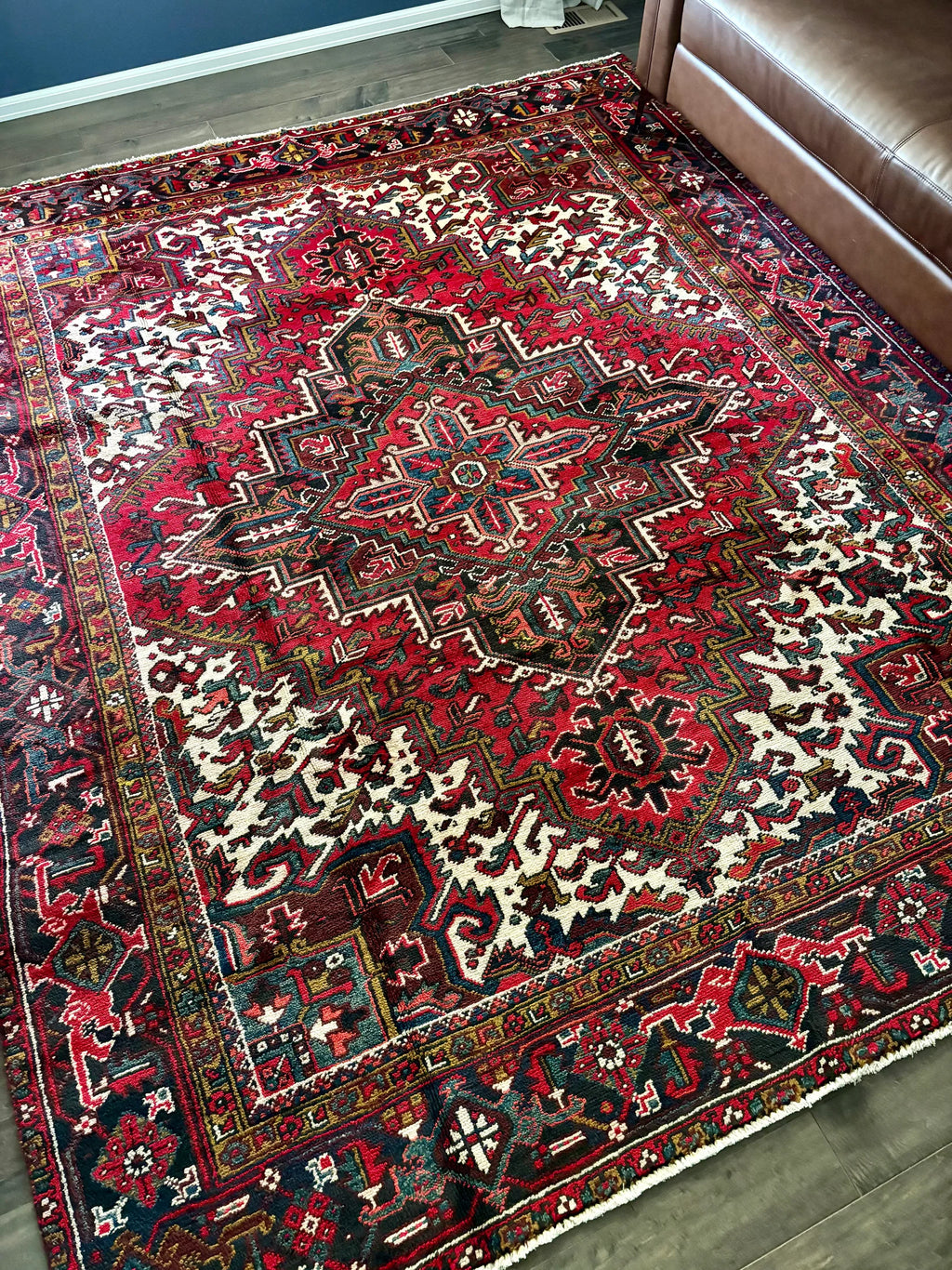 Golden Gal Rugs: Vintage Heriz Rug #232 - 9’4” x 7’9” - Image 1