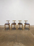 Denver Modern Range Counter Stool Maple Leather - Image 1