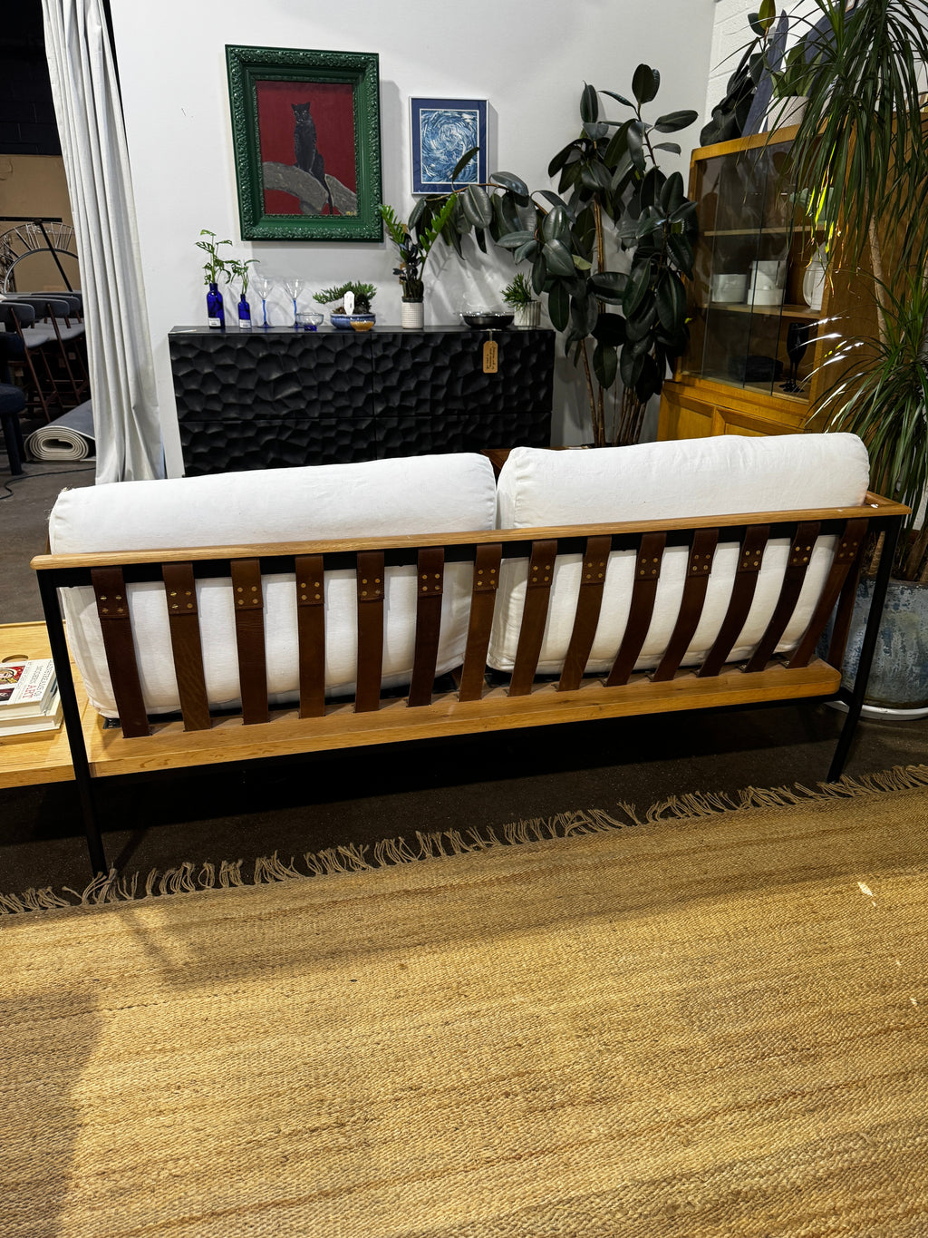 Denver Modern Custom Loveseat & Ottoman - Image 6
