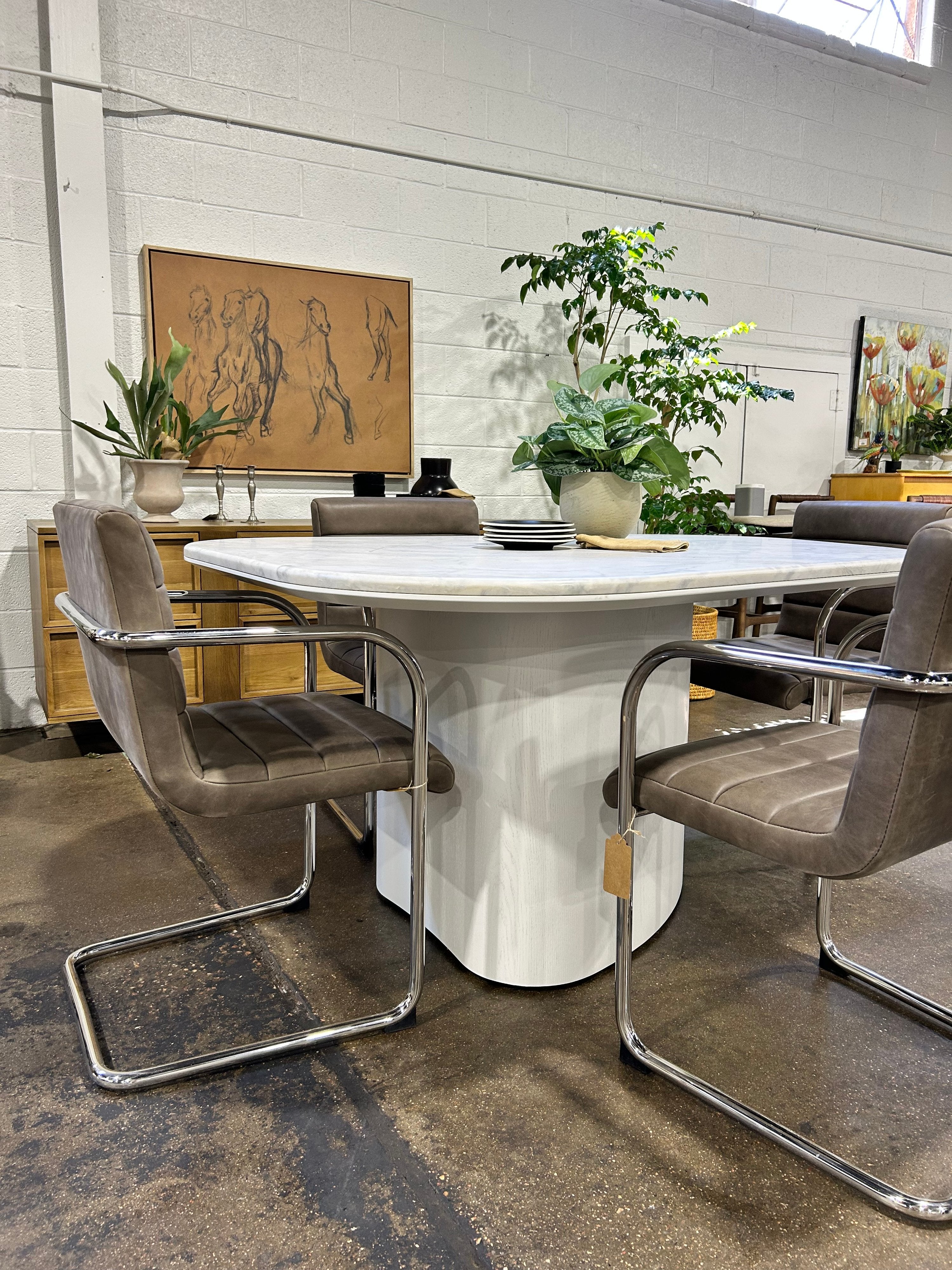 Hews Home Fiona Marble Table - Image 6