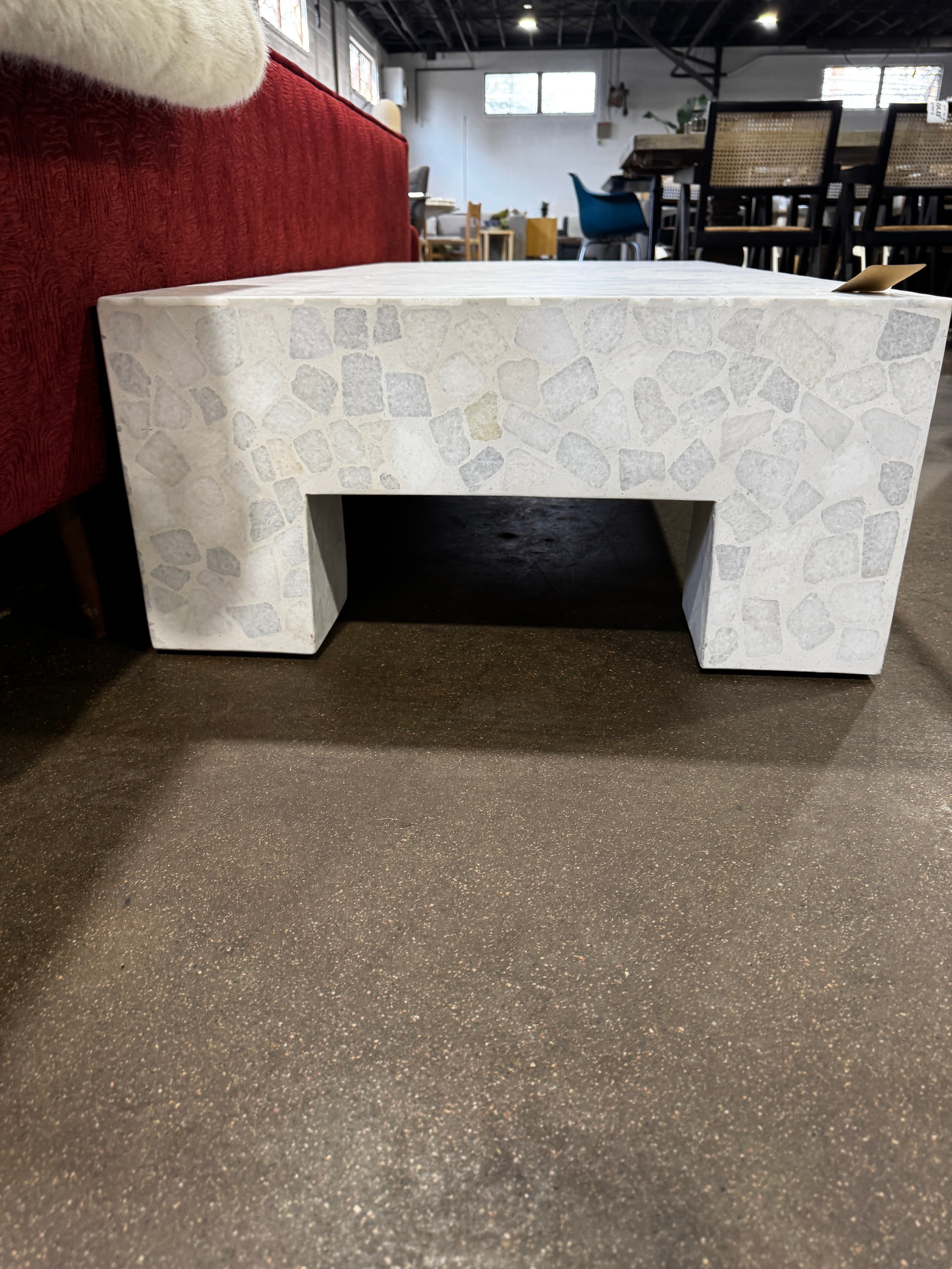 CB2 Scatola 60in Rectangular Terrazzo - Image 5