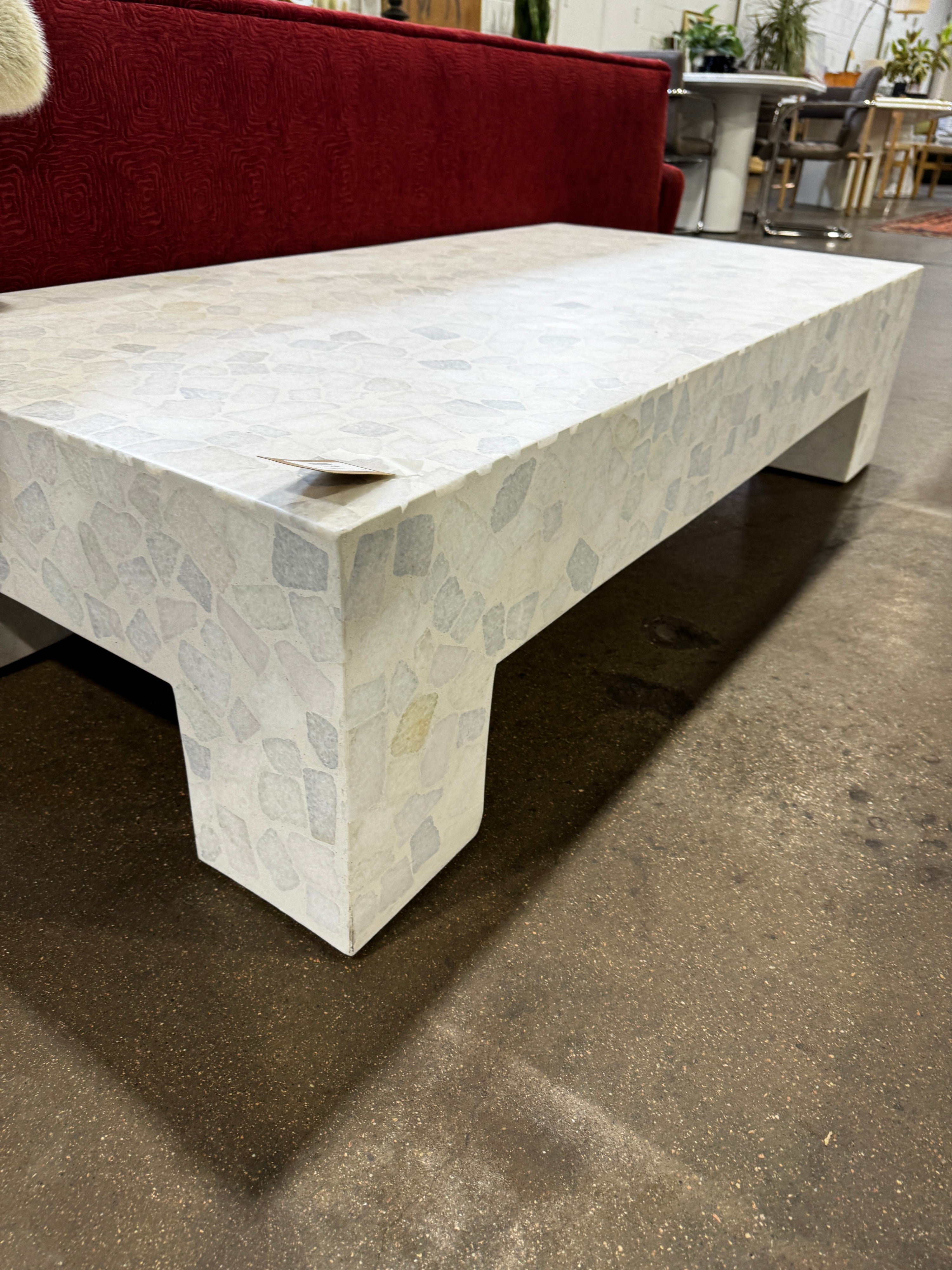 CB2 Scatola 60in Rectangular Terrazzo - Image 3