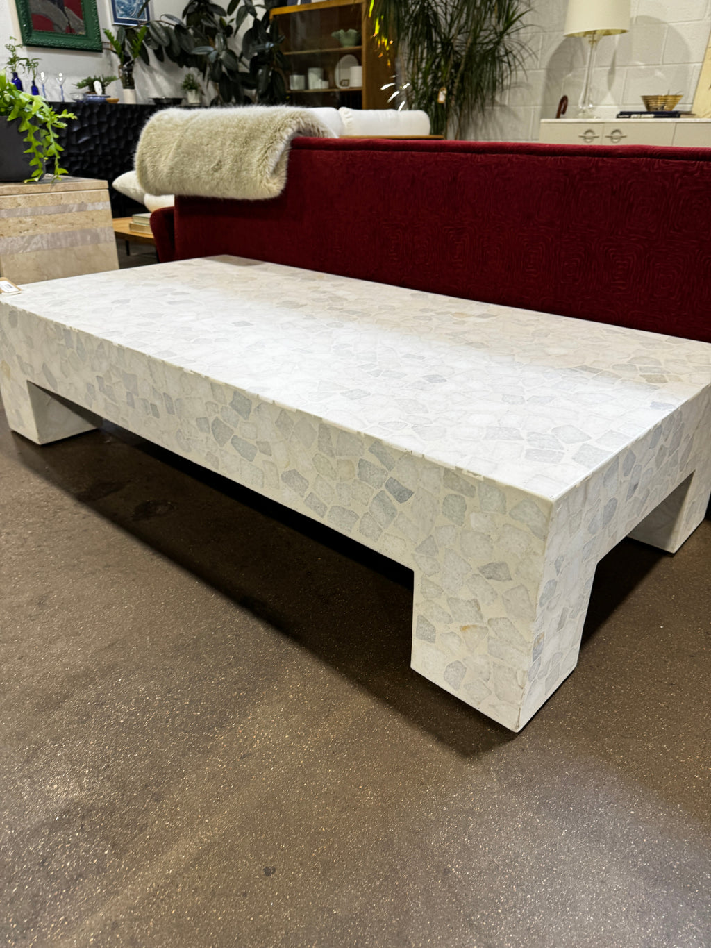 CB2 Scatola 60in Rectangular Terrazzo - Image 7