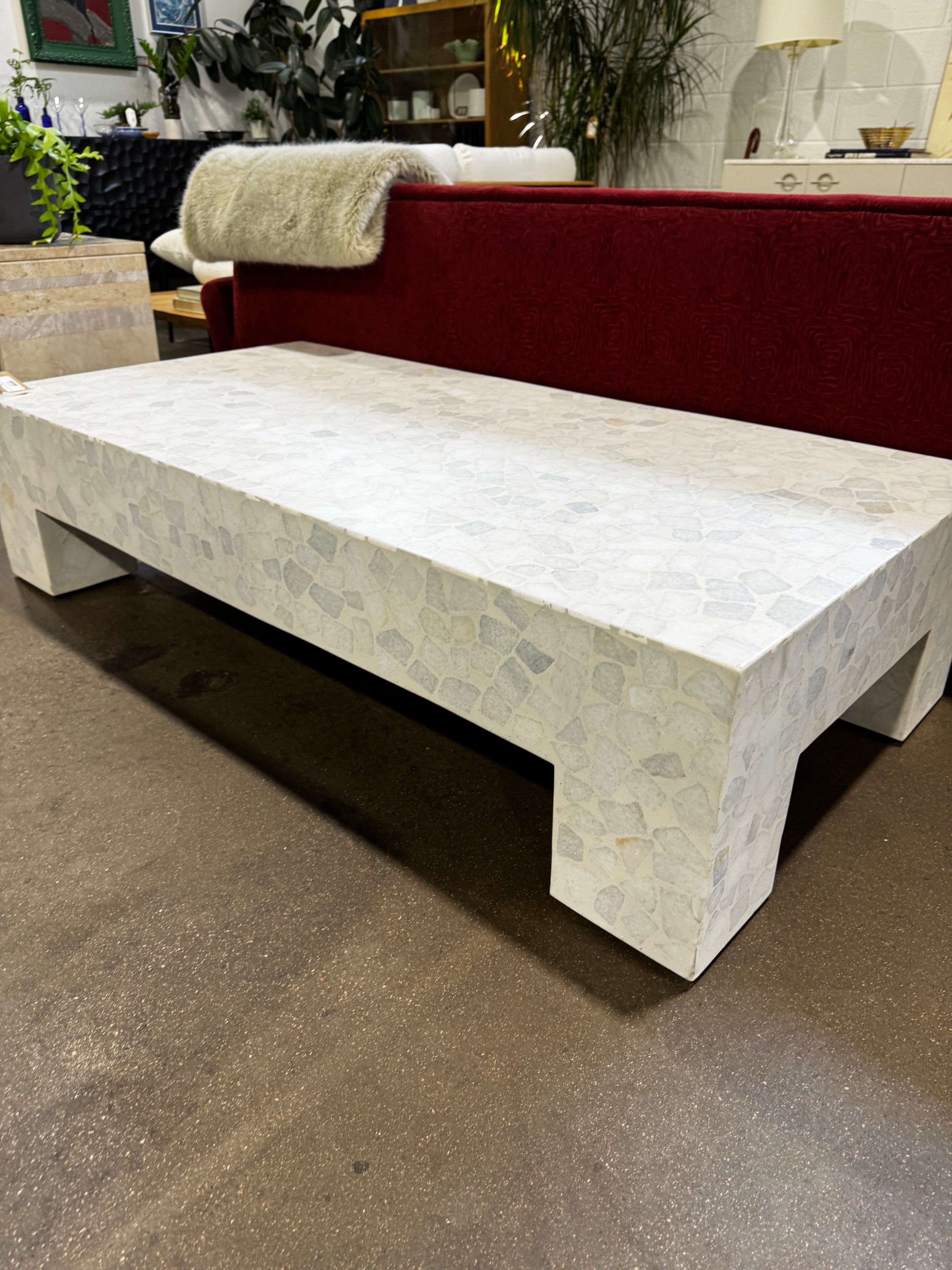 CB2 Scatola 60in Rectangular Terrazzo - Image 7