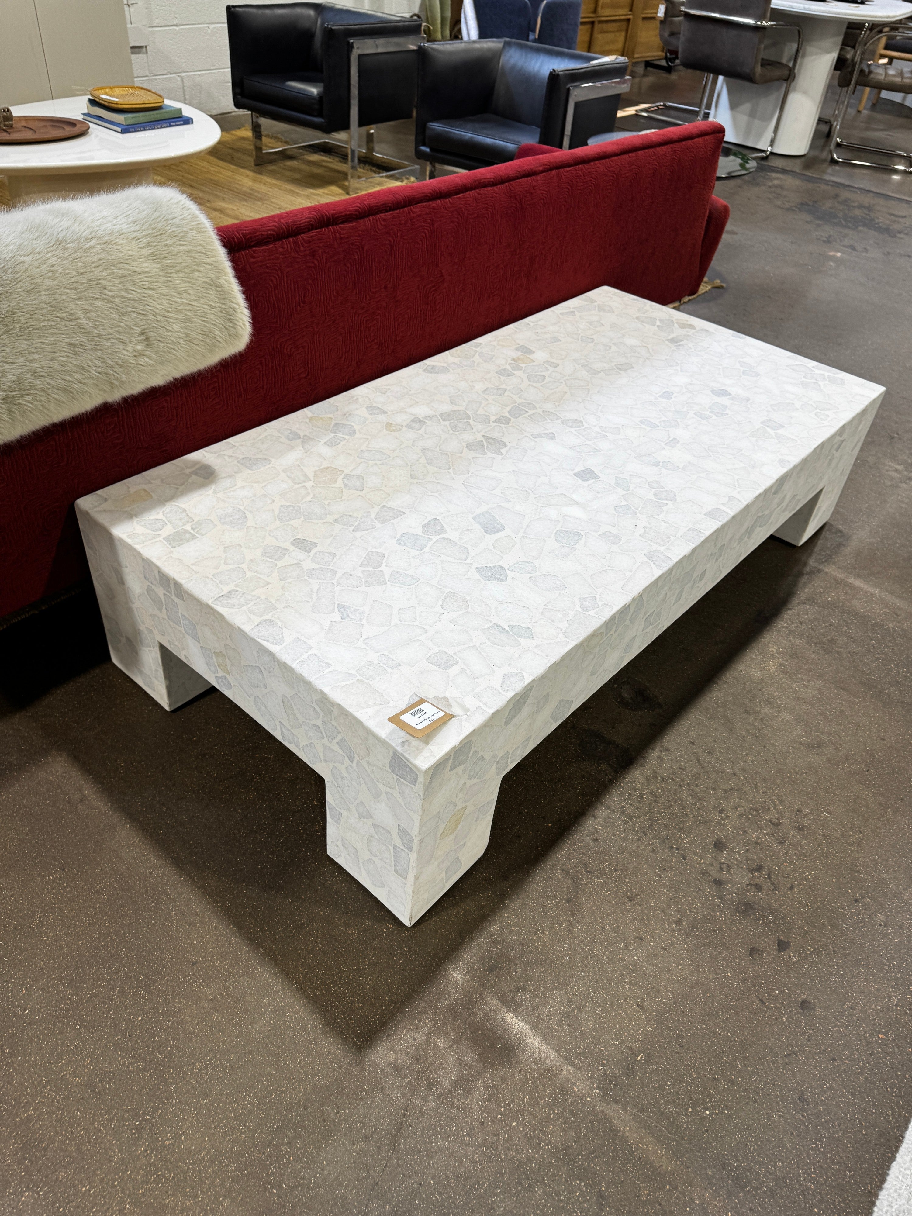 CB2 Scatola 60in Rectangular Terrazzo - Image 2