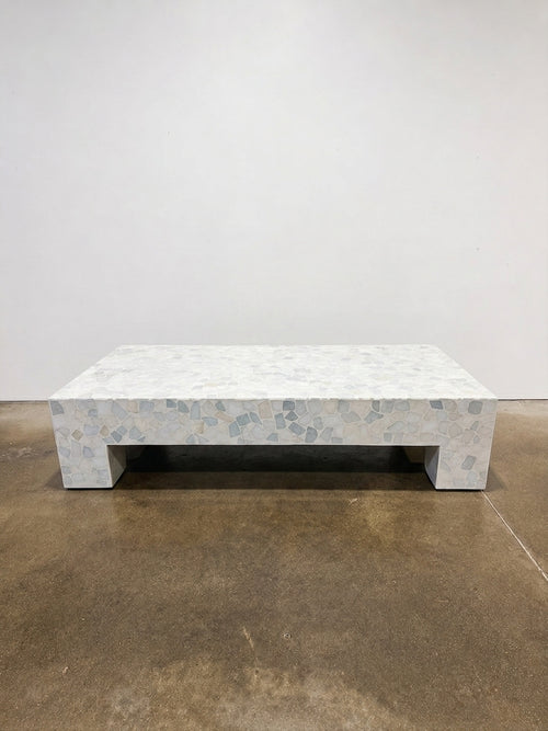 CB2 Scatola 60in Rectangular Terrazzo - Image 1