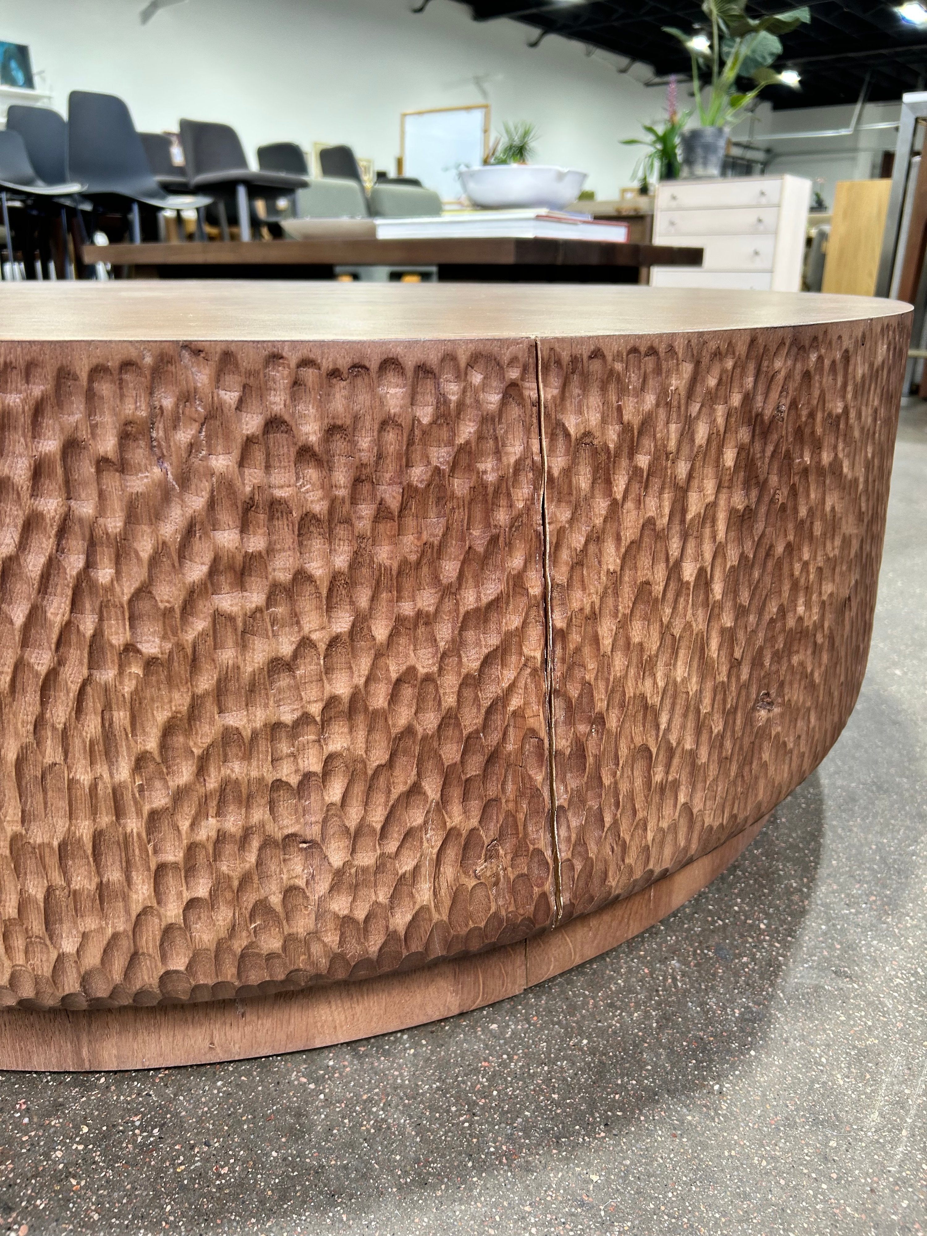 CB2 Hawk 48" Round Coffee Table - Image 8