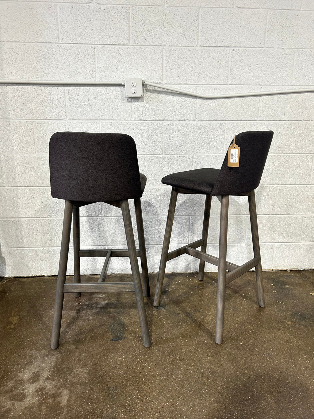 Blu Dot Set of 2 Chip Bar Stools - Image 3