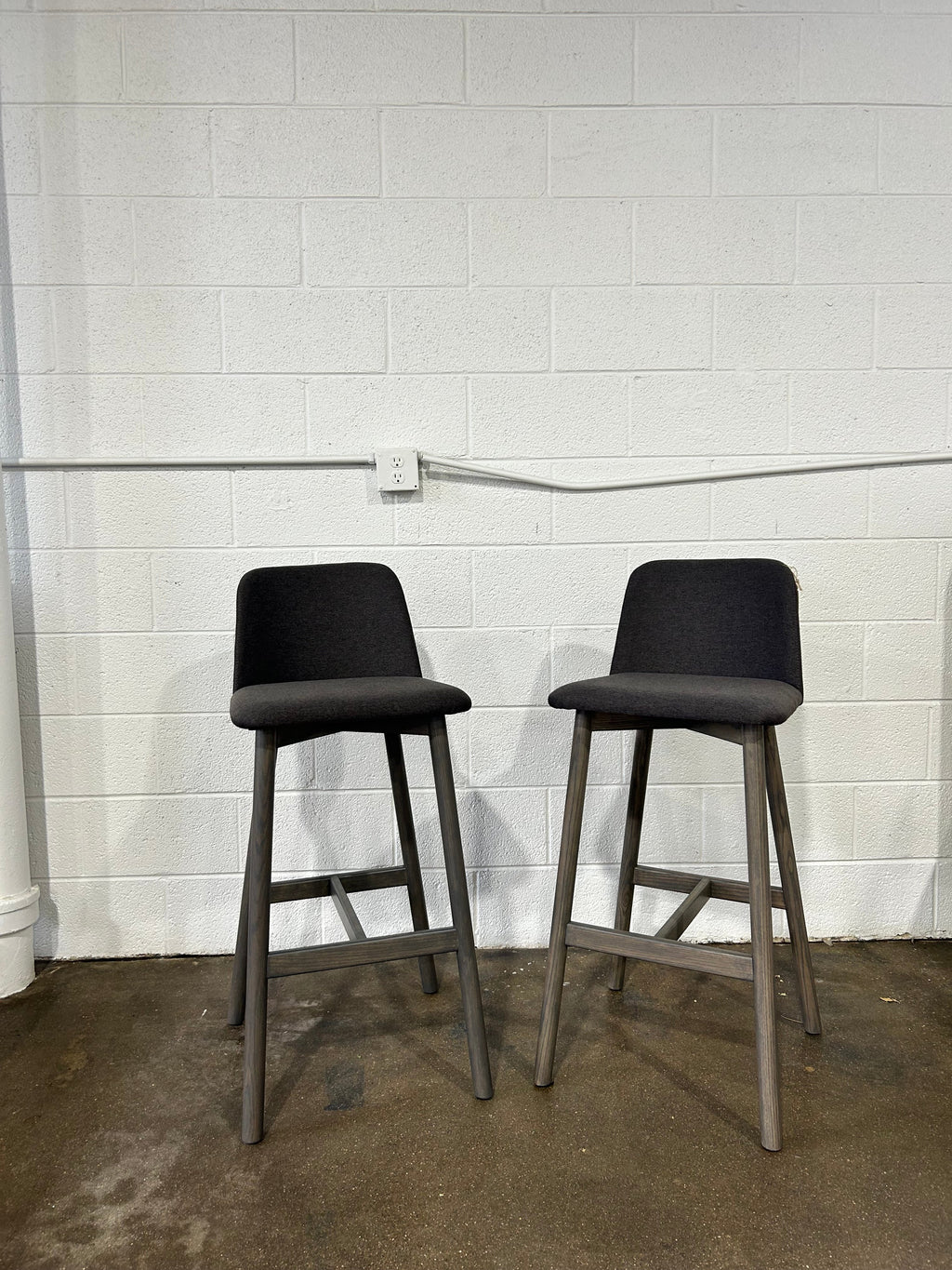 Blu Dot Set of 2 Chip Bar Stools - Image 1