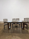 Solid Wood Dining Table & 4 Chairs - Image 1