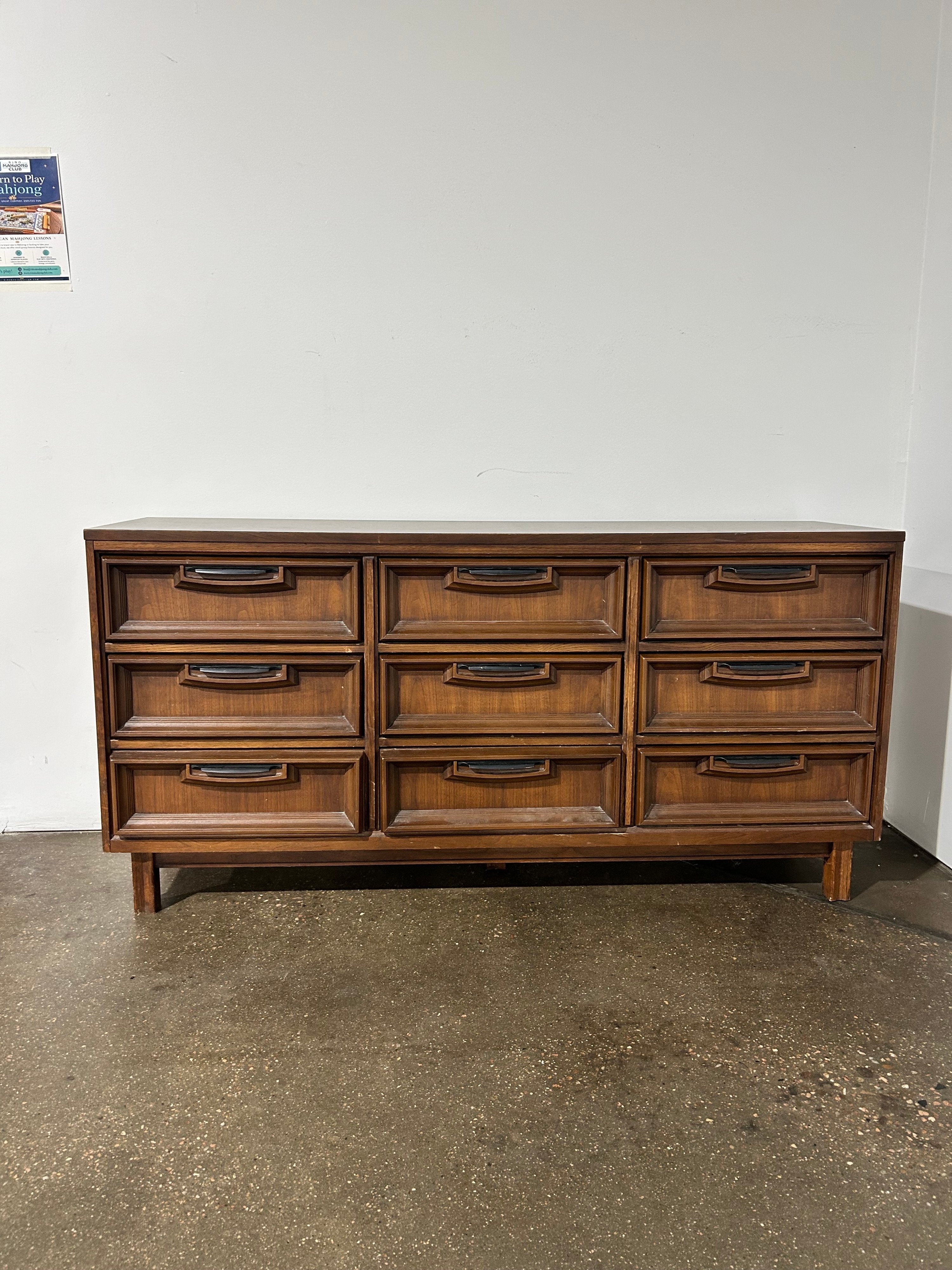 Basset Furniture 9 Drawer Mid-Century Dresser - Image 3