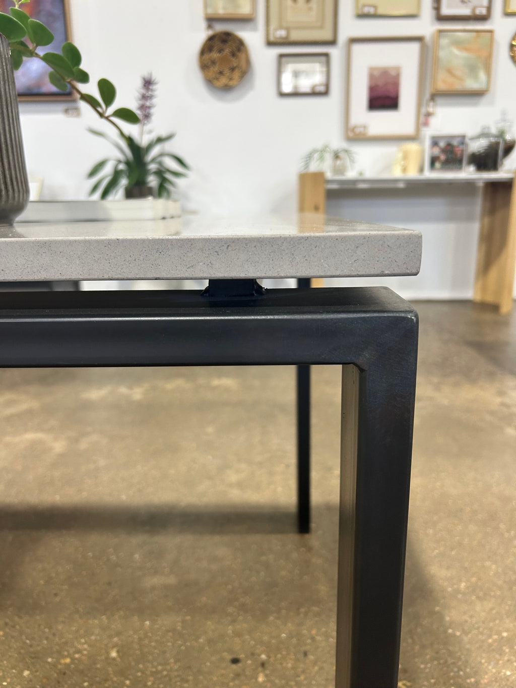 Room & Board Rand End Table in Fog Quartz/Natural Steel - Image 5