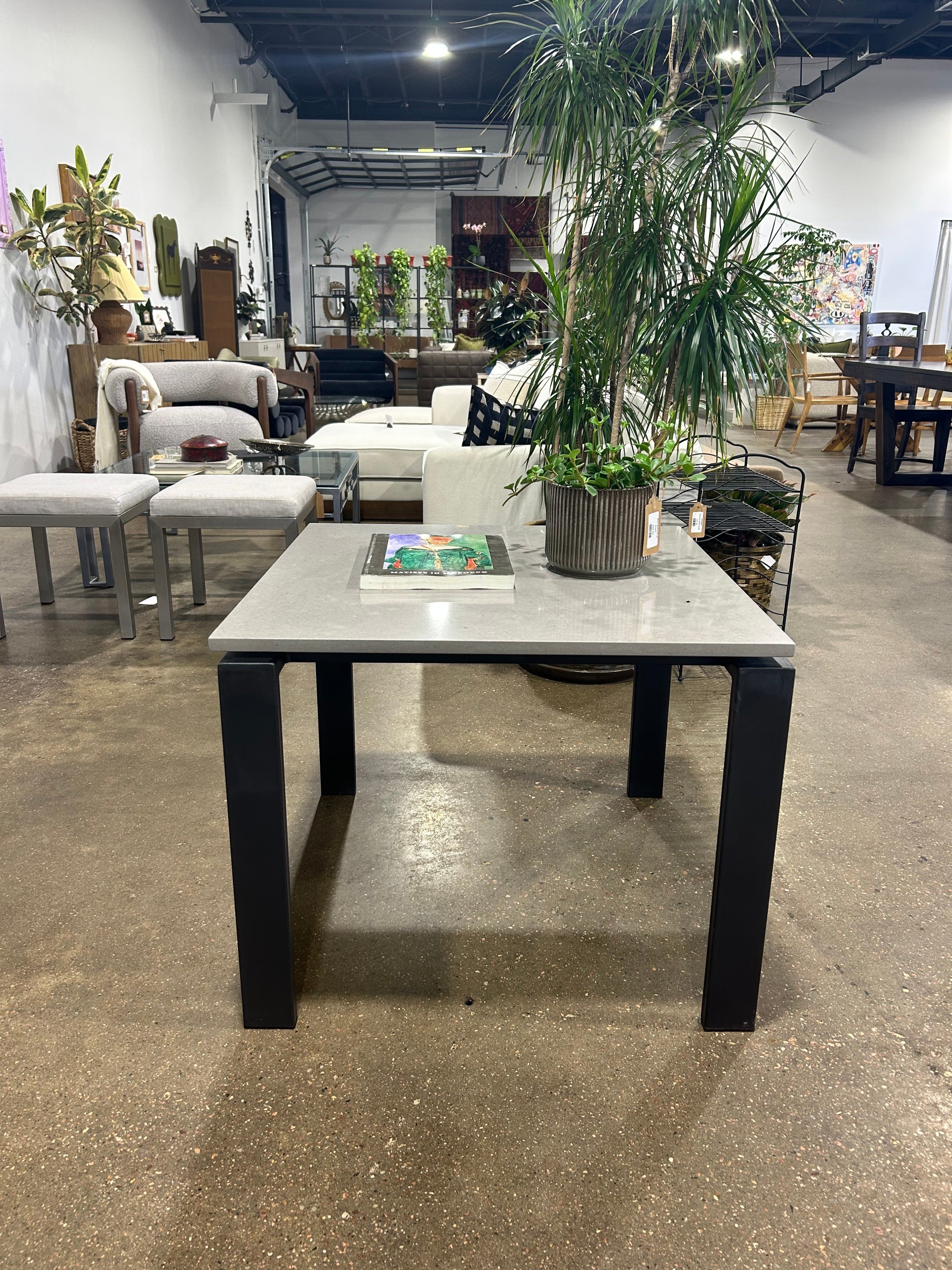 Room & Board Rand End Table in Fog Quartz/Natural Steel - Image 3