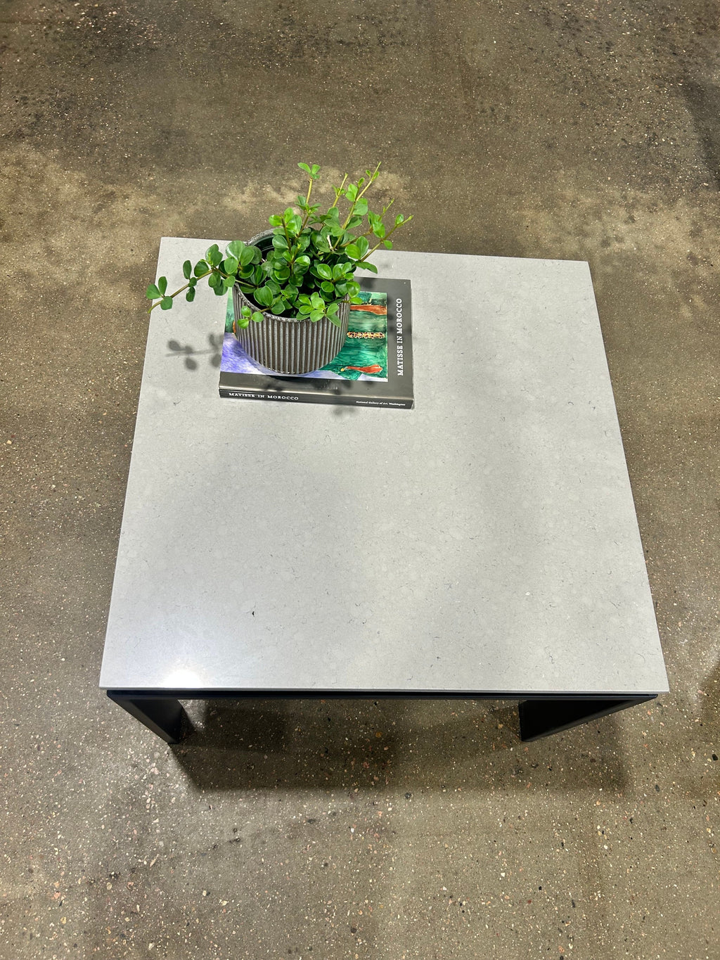 Room & Board Rand End Table in Fog Quartz/Natural Steel - Image 4