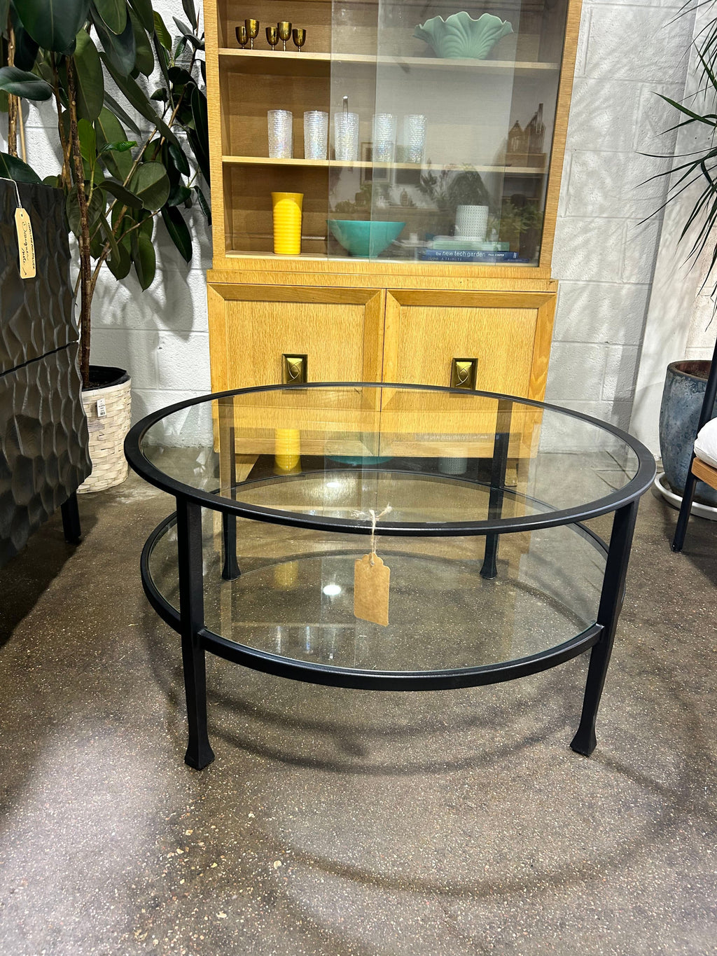 Round Glass Coffee Table - Image 2
