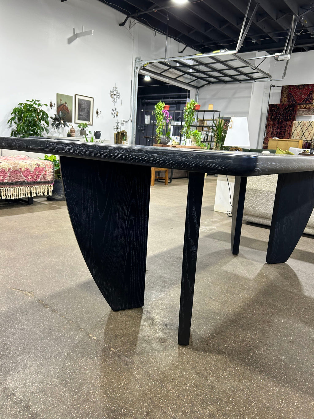 Dunn Black Ash Wood Dining Table - Image 5