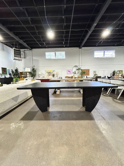 Dunn Black Ash Wood Dining Table - Image 2