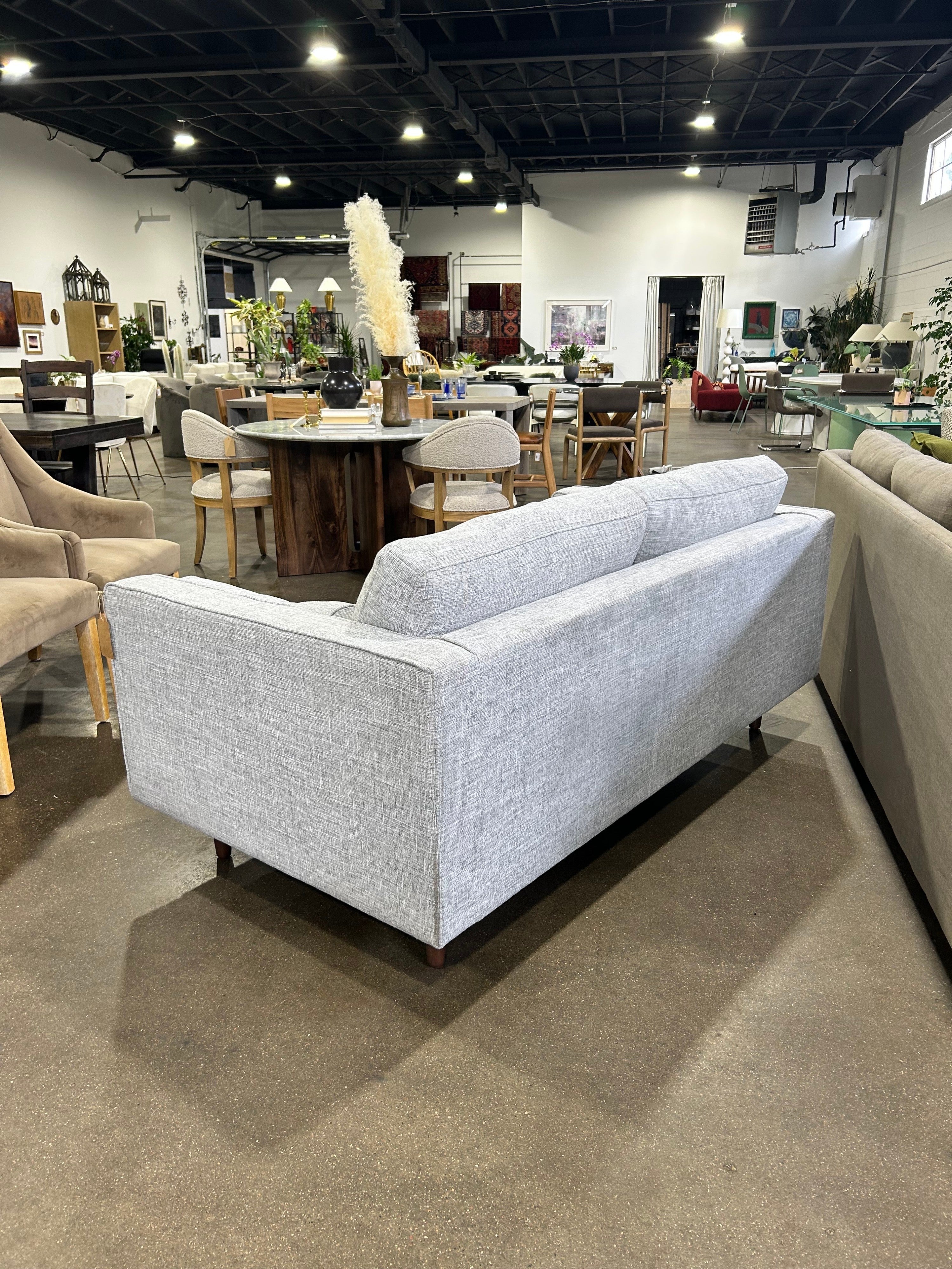 Sven 72" Tufted Loveseat Stone Grey - Image 2
