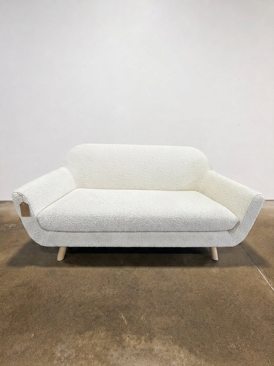 Gabriola 64" Loveseat Ivory Boucle - Image 1