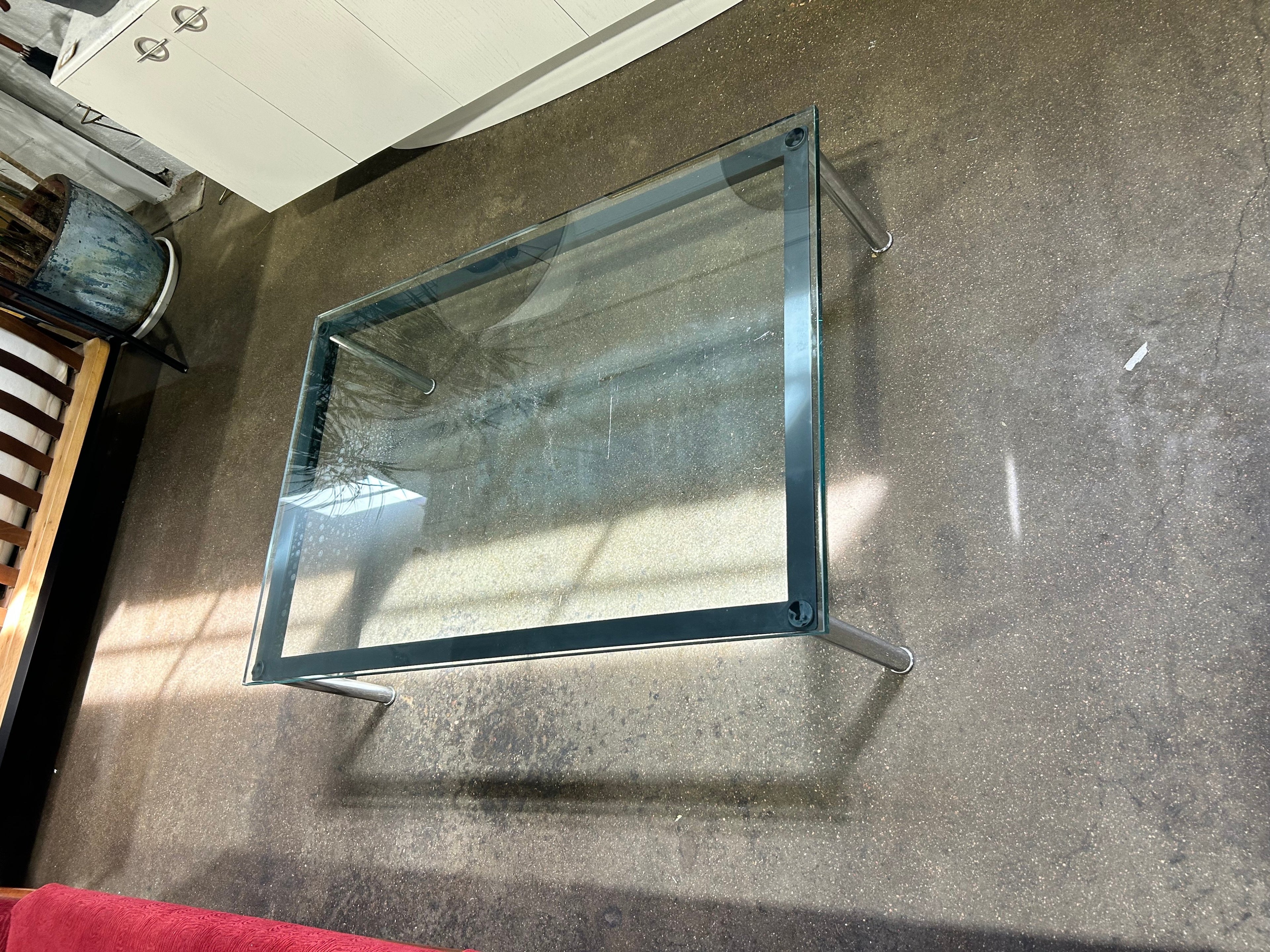 Le Corbusier Style LC10 Rectangle Coffee Table - Image 3